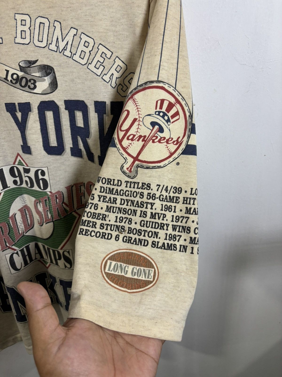 New York Yankees × Vintage Vintage New York Yankees Raglan Shirt Size US L / EU 52-54 / 3 - 6 Thumbnail