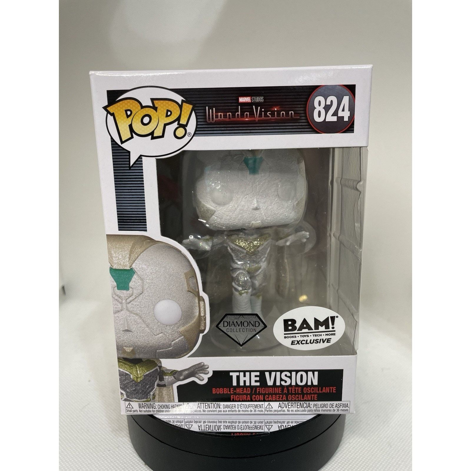 Other Funko Pop The Vision - (BAM) Exclusive 824 Diamond Size ONE SIZE - 1 Thumbnail