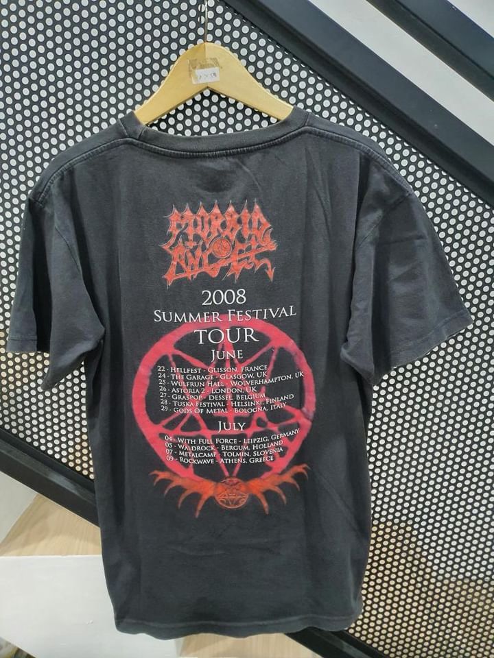 Band Tees × Vintage Morbid Angel Tour 2008 Resize L Band Tee Size US L / EU 52-54 / 3 - 4 Thumbnail