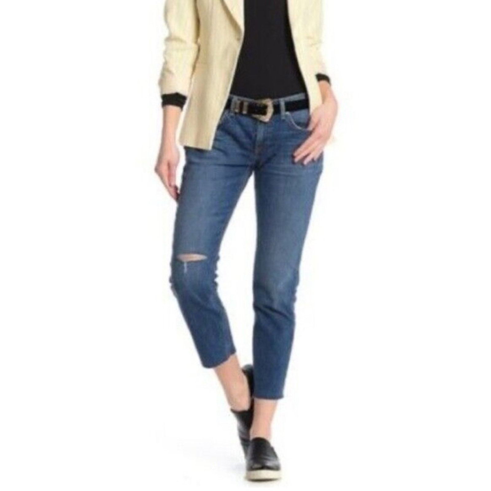 Rag & Bone Rag & Bone Blue Distressed Jeans | Size 24 Size 25" / US 0 / IT 36 - 6 Thumbnail