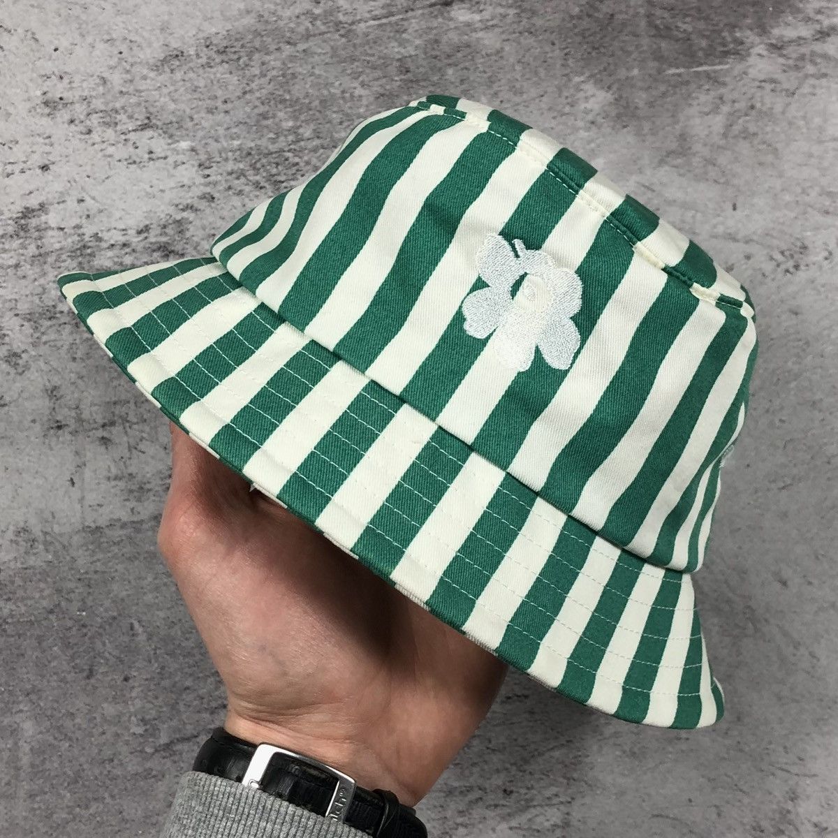 Marimekko Marimekko Kioski Tasaraita Bucket Hat Unikko Striped Floral Size ONE SIZE - 2 Thumbnail