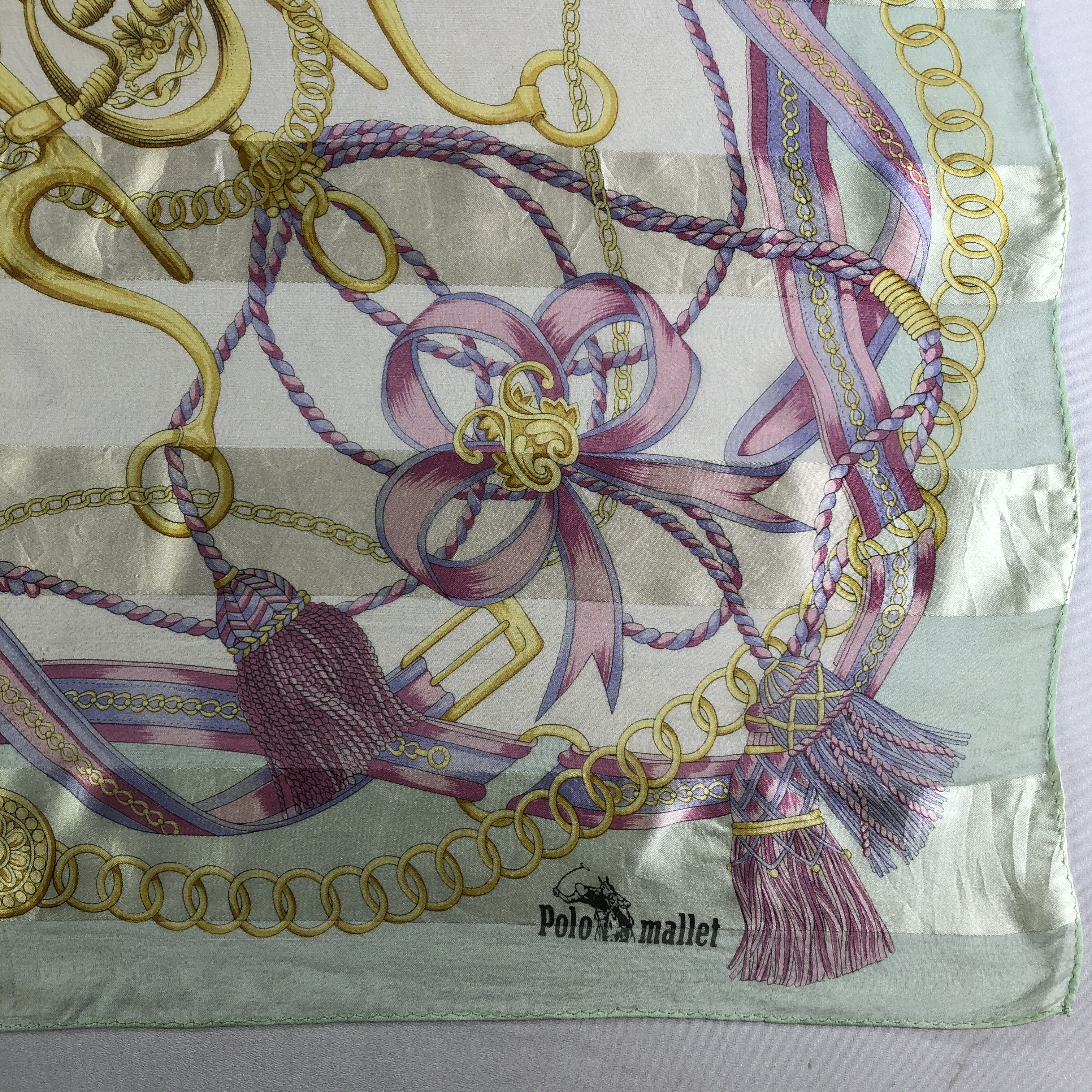 Vintage Vintage Polo Mallet Silk Scarf Size ONE SIZE - 4 Thumbnail