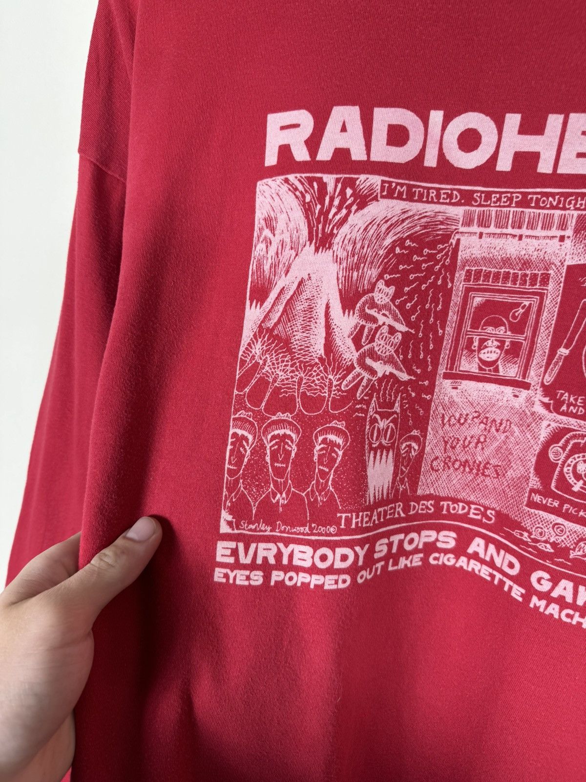 Band Tees RADIOHEAD STANLEY DONWOOD ART 2000 VINTAGE MADE BY WASTE Size US XXL / EU 58 / 5 - 6 Thumbnail