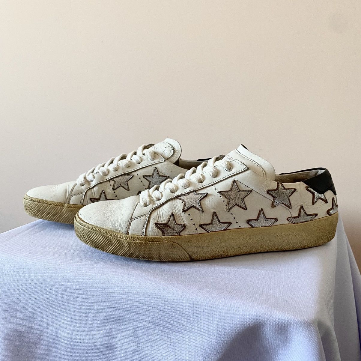 Saint Laurent Paris Saint Laurent Paris Star Golden Goose Style Sneakers Shoes Size US 6 / IT 36 - 3 Thumbnail