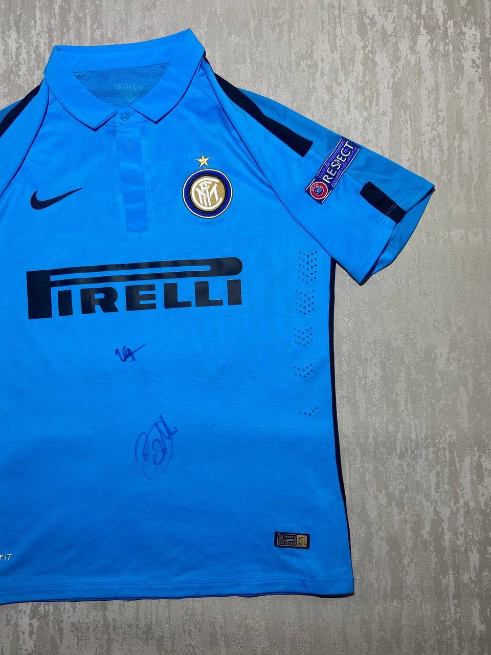 Nike Ranocchia Nike Inter Player Issue jersey Europa League 2014 Size US L / EU 52-54 / 3 - 4 Thumbnail