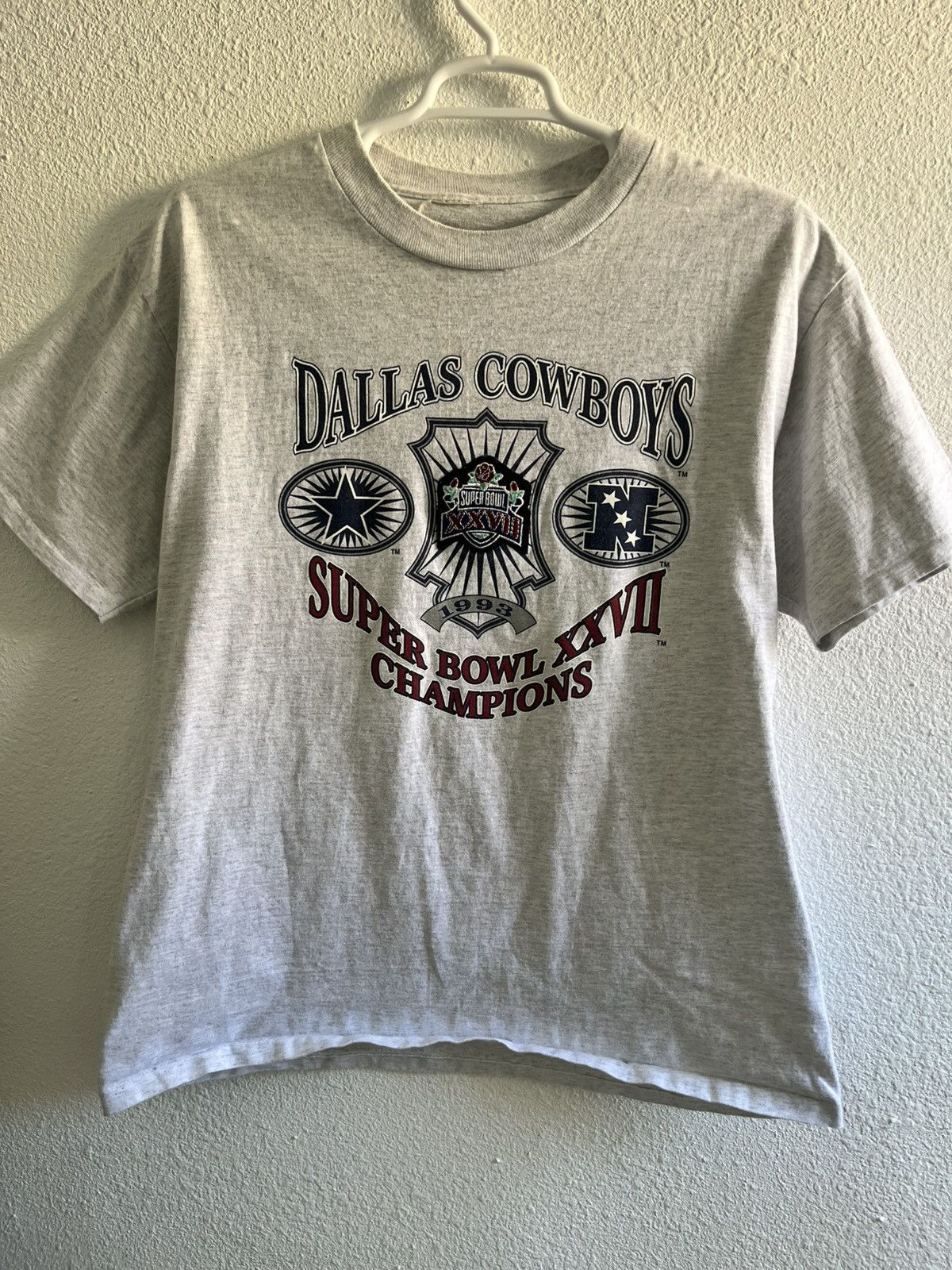 Nutmeg Vintage Nutmeg Dallas Cowboys Super Bowl XXVII Champions Size US XL / EU 56 / 4 - 1 Thumbnail