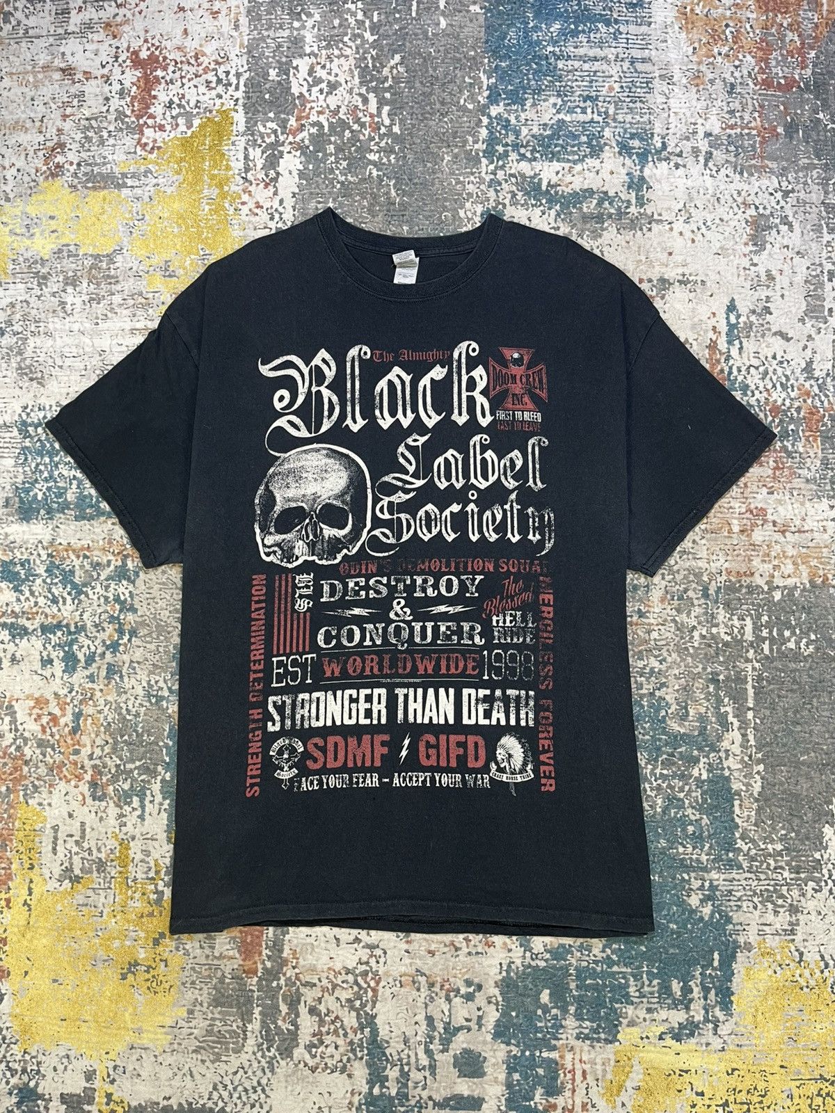 Band Tees Black Label Society Destroy & Conquer Tee Shirts Size US XL / EU 56 / 4 - 1 Thumbnail