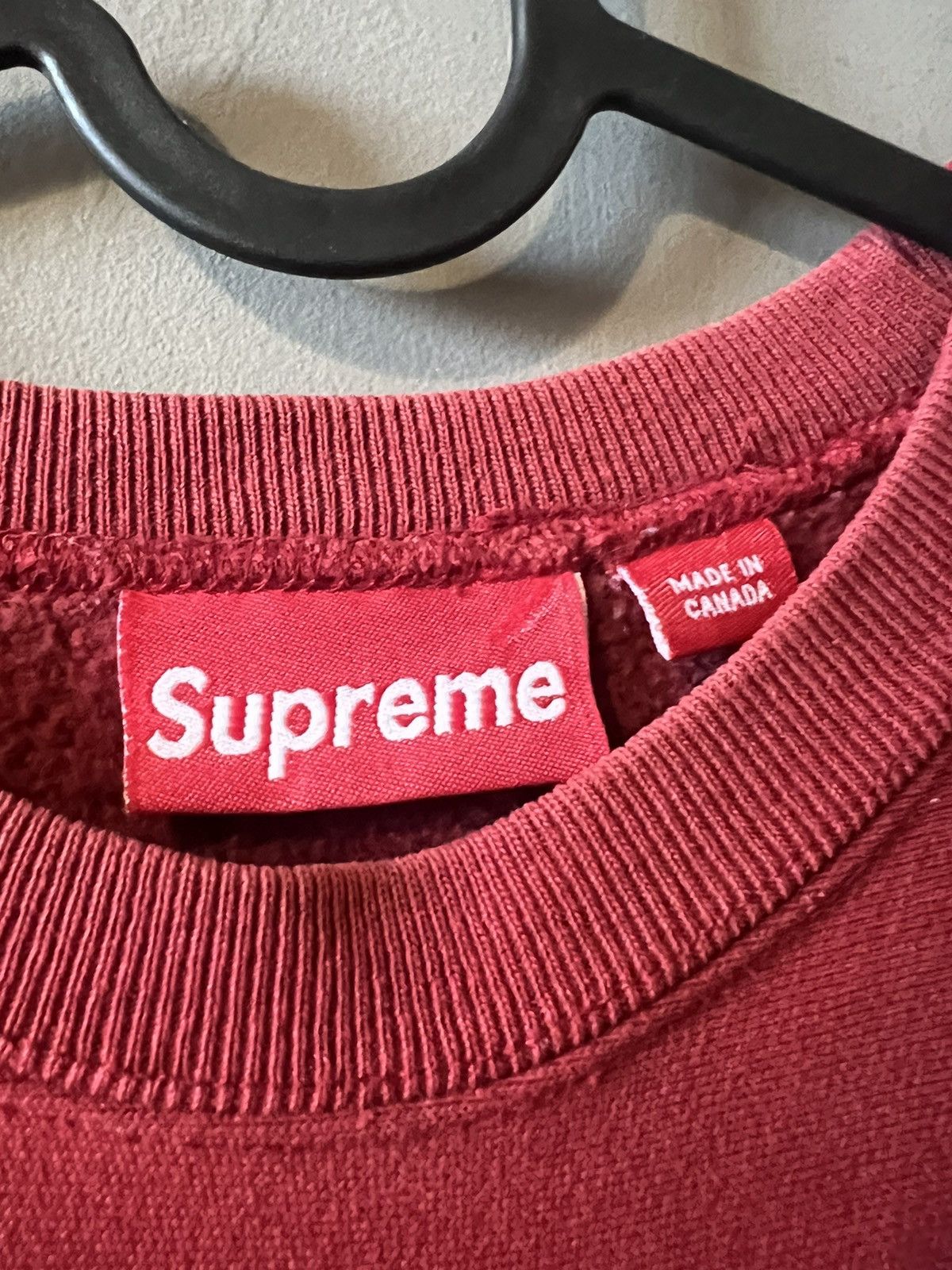 Supreme Supreme FW03 Burgundy Box Logo Crewneck Size US M / EU 48-50 / 2 - 3 Thumbnail