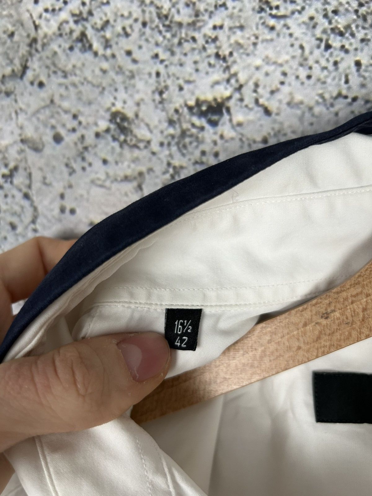 Designer × Givenchy Givenchy White Shirt Black Collar Designer Luxury Vintage Size US L / EU 52-54 / 3 - 9 Thumbnail