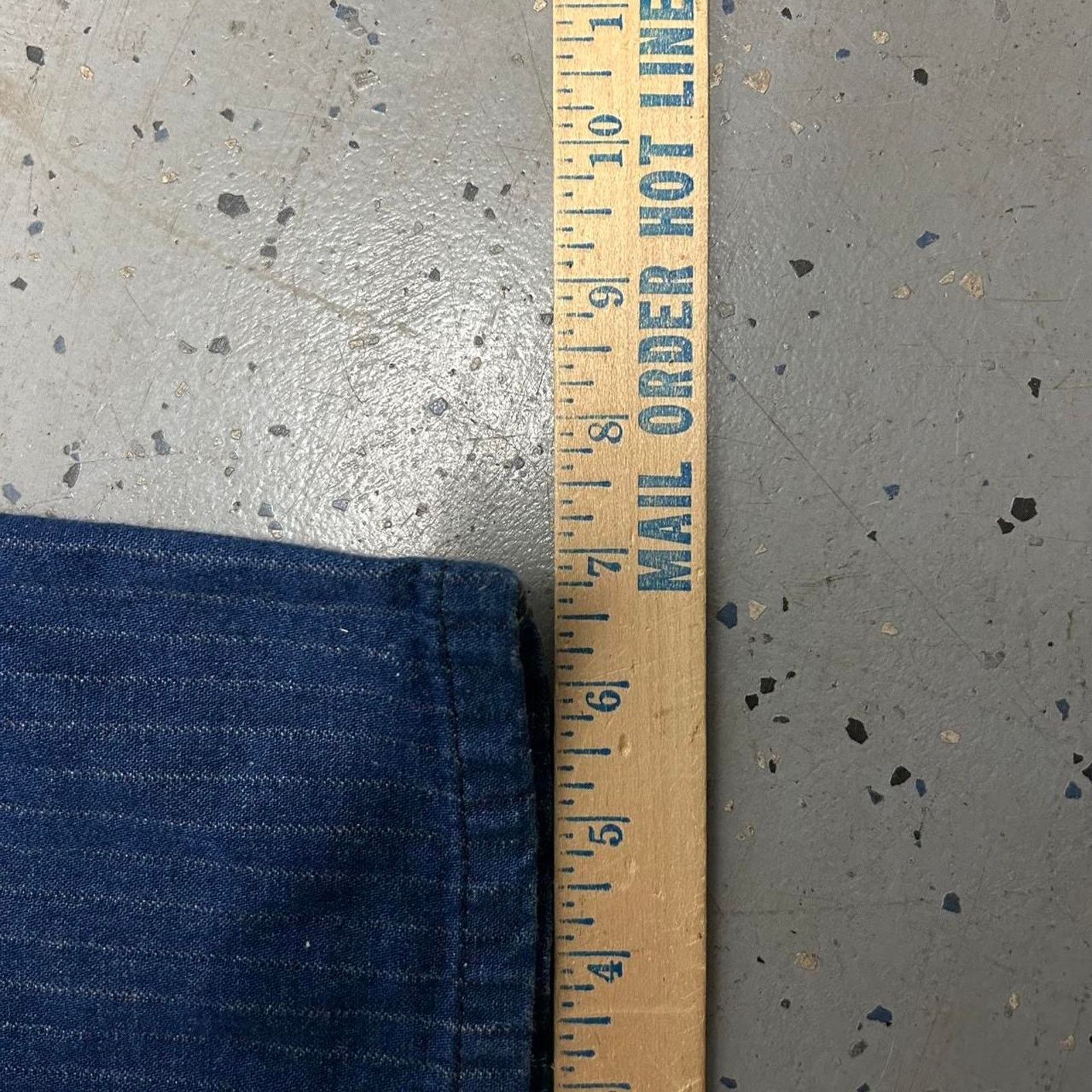 Lee vintage Lee blue pinstripe straight-leg jeans Size 36" / US 14 / IT 50 - 5 Thumbnail