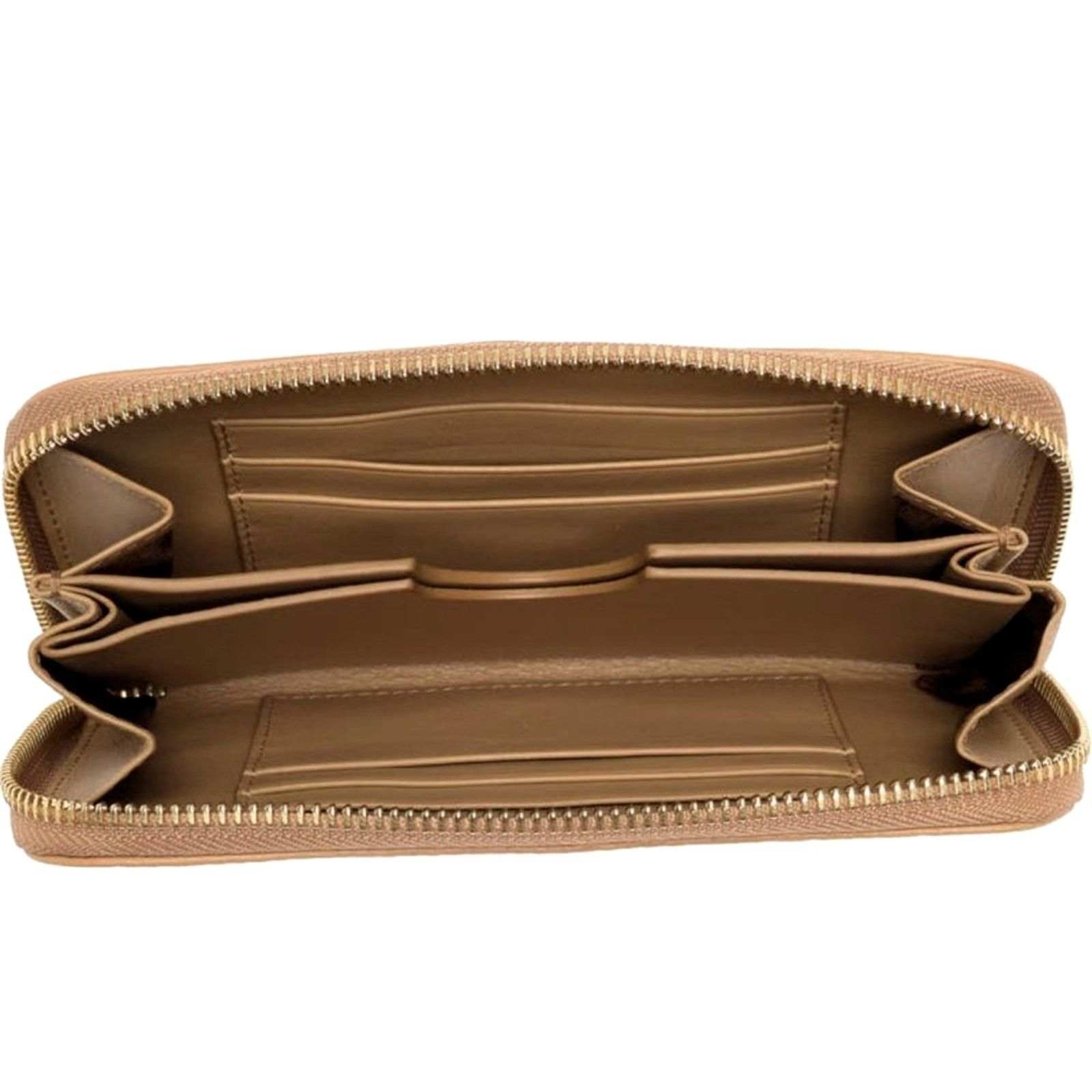 Roberto Cavalli Roberto Cavalli Continental Zip Around Wallet - Beige Size ONE SIZE - 5 Thumbnail
