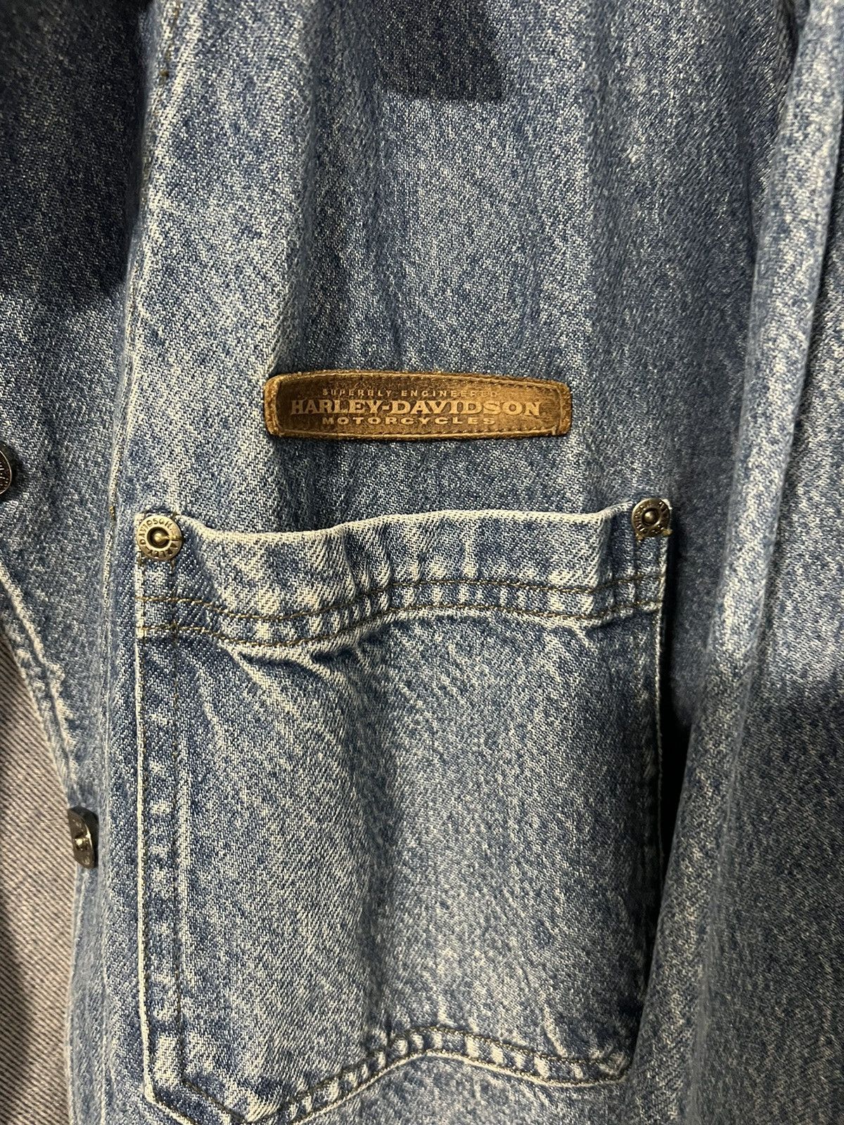 Vintage Vintage Denim Jacket Size US L / EU 52-54 / 3 - 3 Thumbnail