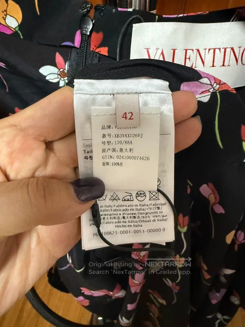 Valentino Valentino Mulberry silk dress Size L / US 10 / IT 46 - 5 Thumbnail
