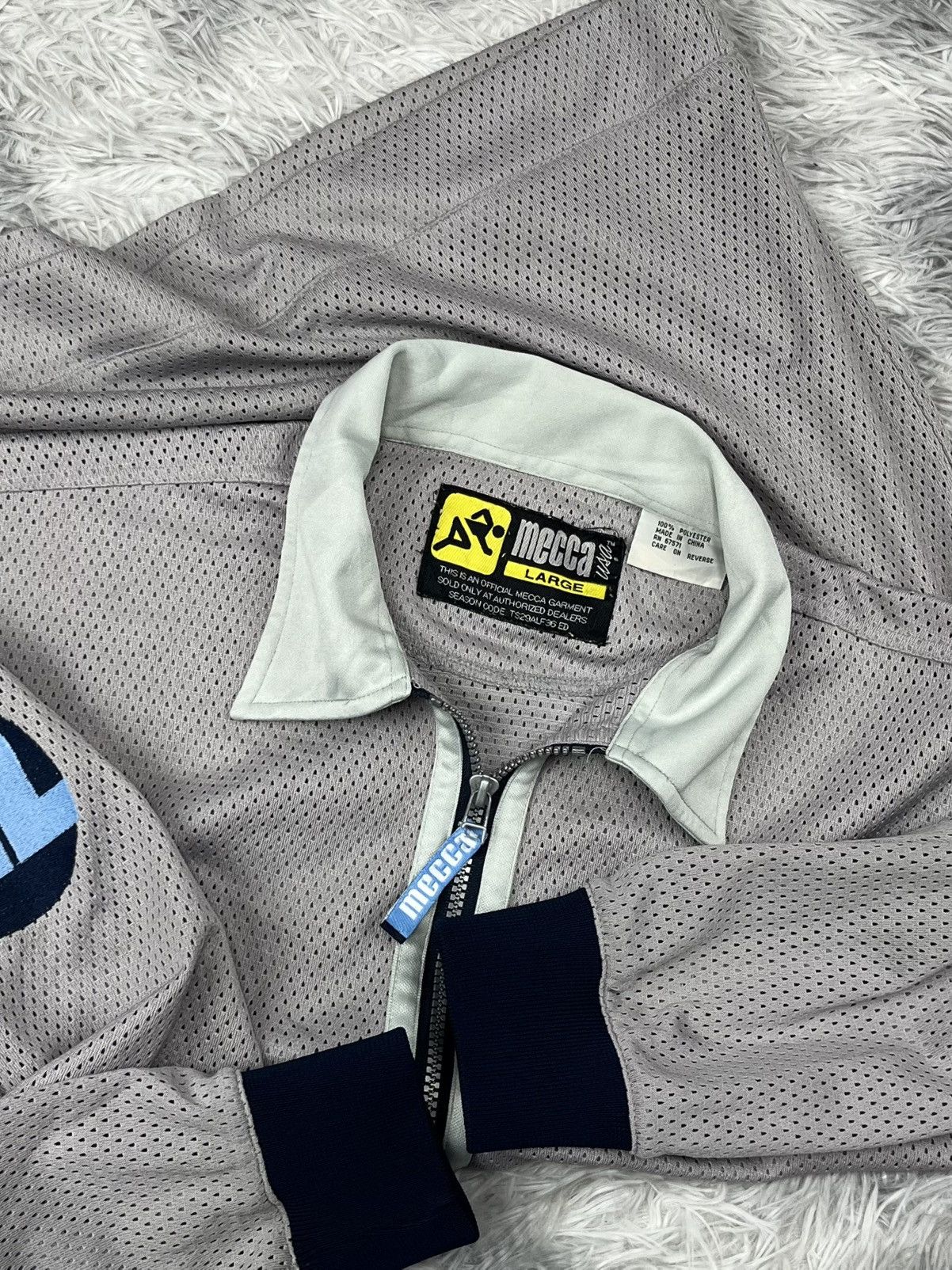 Mecca Vintage 90s MECCA USA Long Sleeve Half Zip Jersey Size US L / EU 52-54 / 3 - 7 Thumbnail