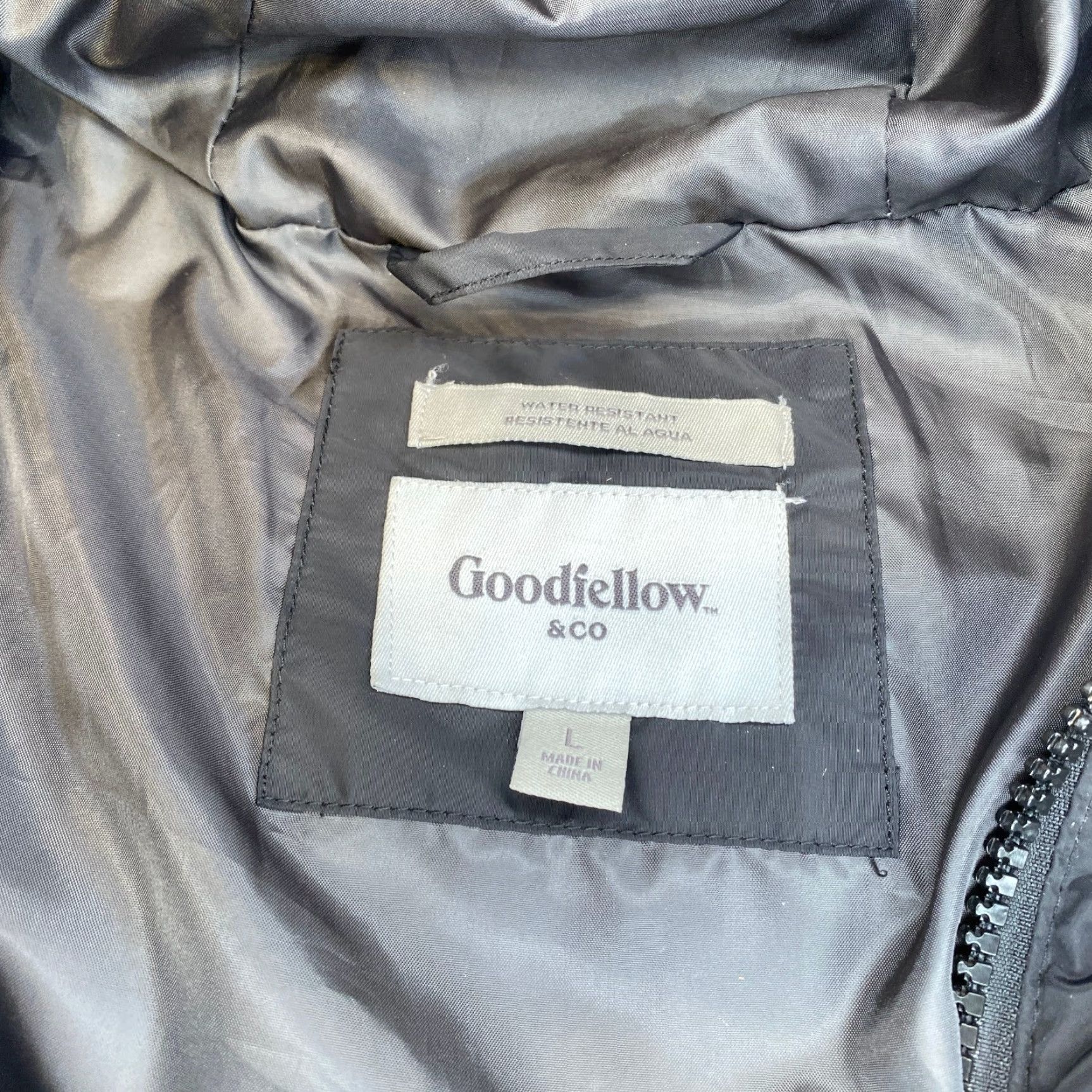 Vintage Goodfellow Jacket Mens Large Black Water Resistant Full Zip 7273 Size US L / EU 52-54 / 3 - 7 Thumbnail