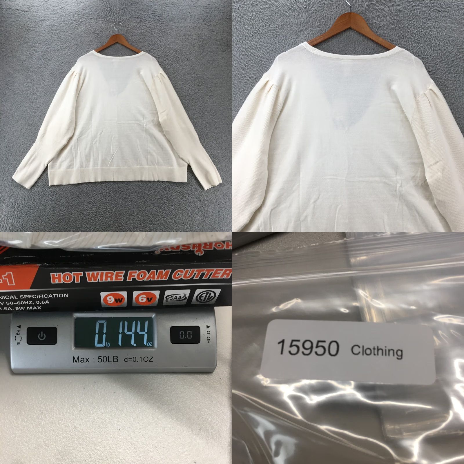Worthington Worthington Vneck Sweater Womens 5X White Solid Rayon Blend Dolman Sleeve NEW SKU: Plus Size Pullover Womens Clothing Size XXL / US 16-18 / IT 52-54 - 8 Thumbnail