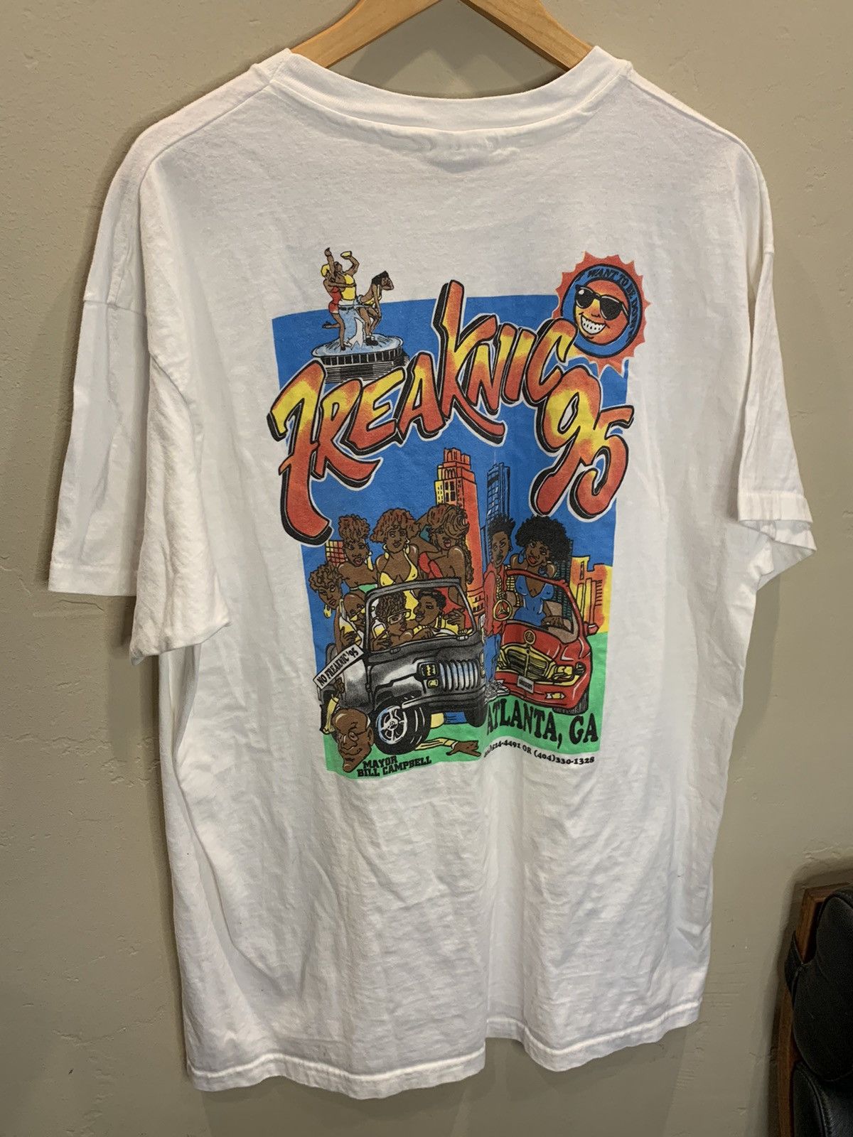 Vintage 1996 Freaknik Shirt White Size outlet XL Atlanta Georgia Rap Tee Freaknic