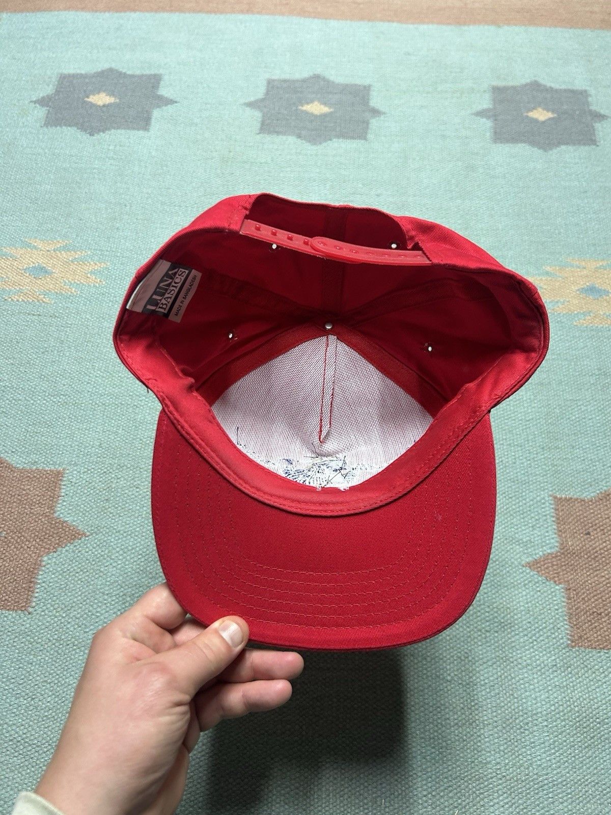 Vintage Vintage SnapBack hat square dance embroidered blue red Size ONE SIZE - 5 Thumbnail