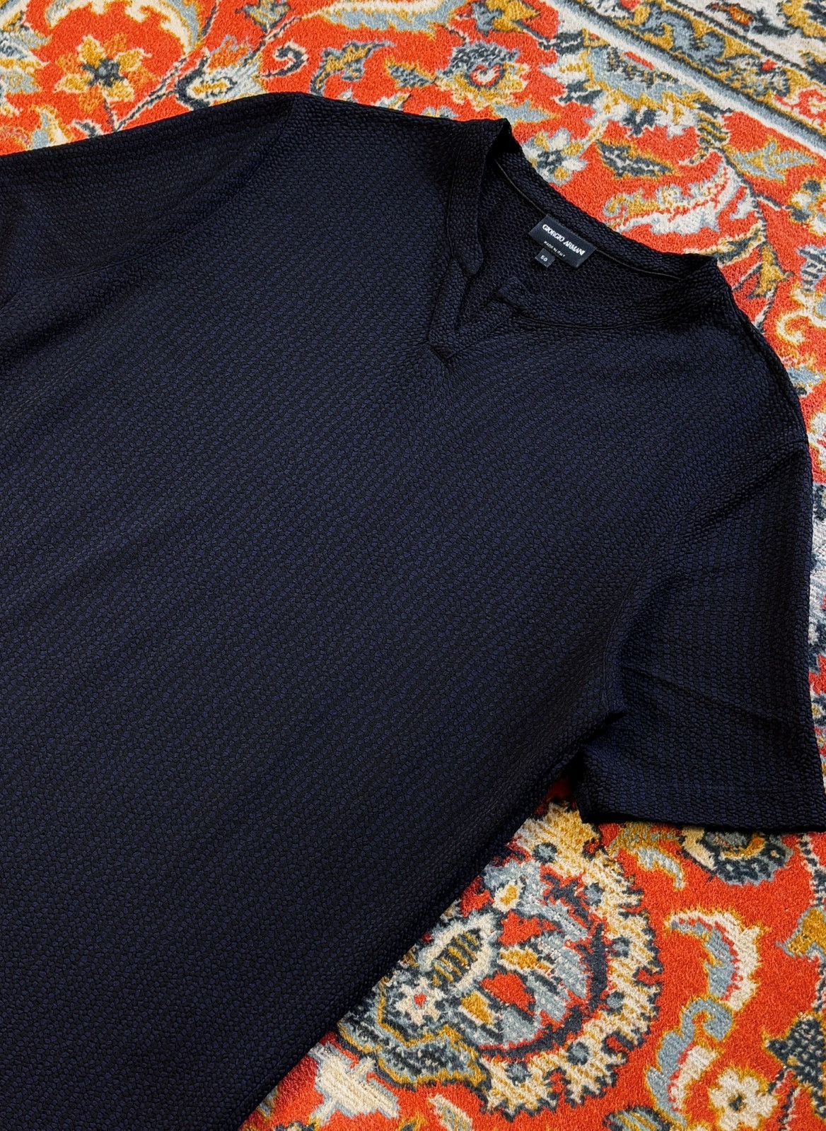 Giorgio Armani Giorgio Armani Viscose Knit T-Shirt Size US L / EU 52-54 / 3 - 9 Thumbnail