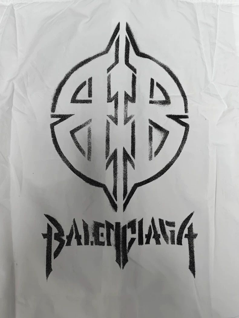 Balenciaga Balenciaga Balenciaga Metal Bitcoin Logo Short Sleeve Shir Size US M / EU 48-50 / 2 - 3 Thumbnail