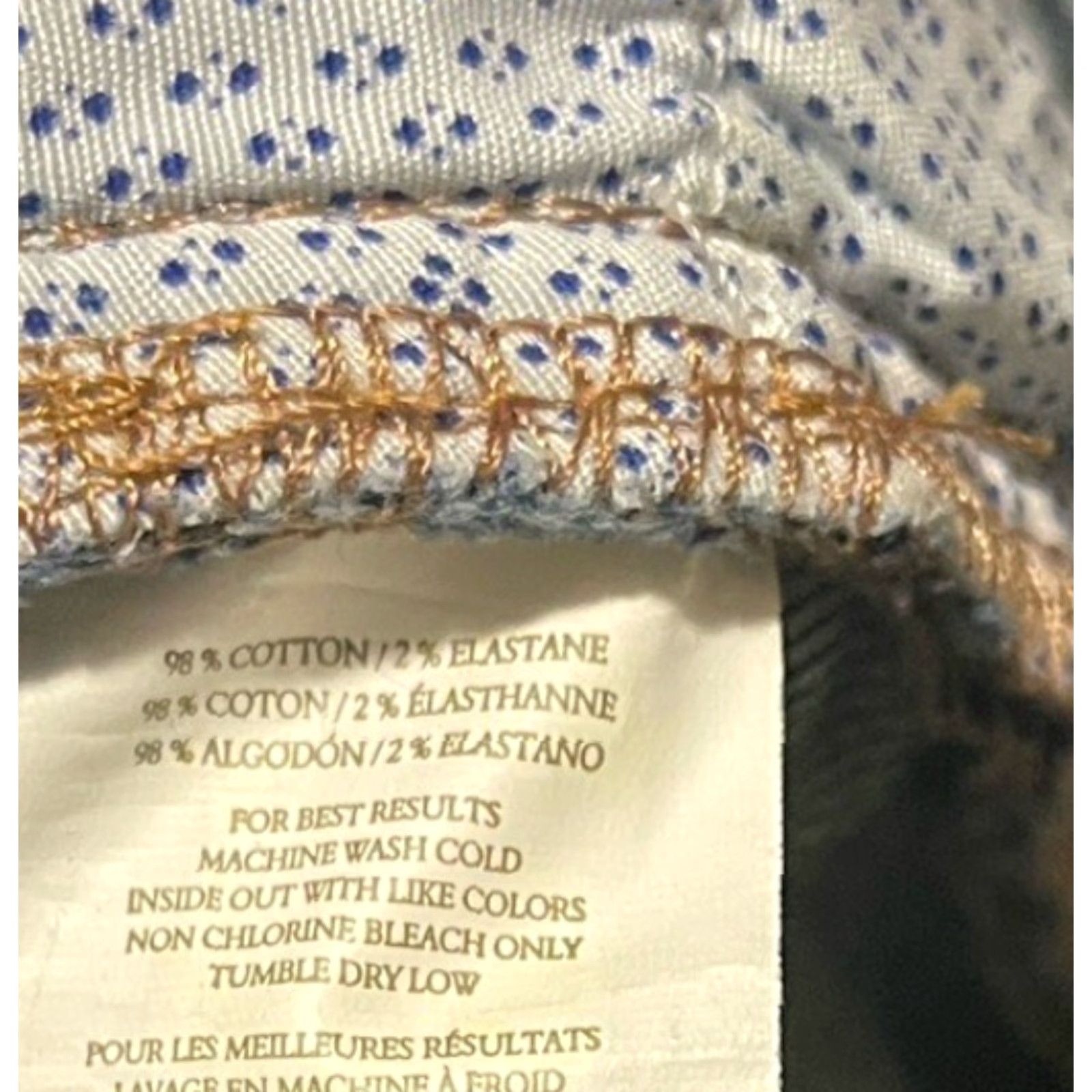 Peter Millar Peter Millar Jeans Mens 34x34 (Actual 34x27.5) Blue Crown Crafted Denim 5-Pocket Button Zipper Logo Regular Tapered Size US 34 / EU 50 - 4 Thumbnail