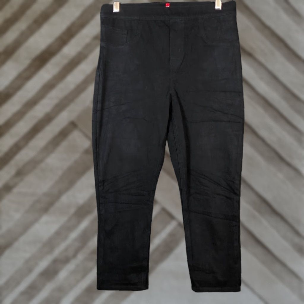 Spanx VINTAGE Spanx Womens Pants Black Pull On High Rise Skinny Jeggings Stretch Large Size 36" / US 14 / IT 50 - 1 Thumbnail