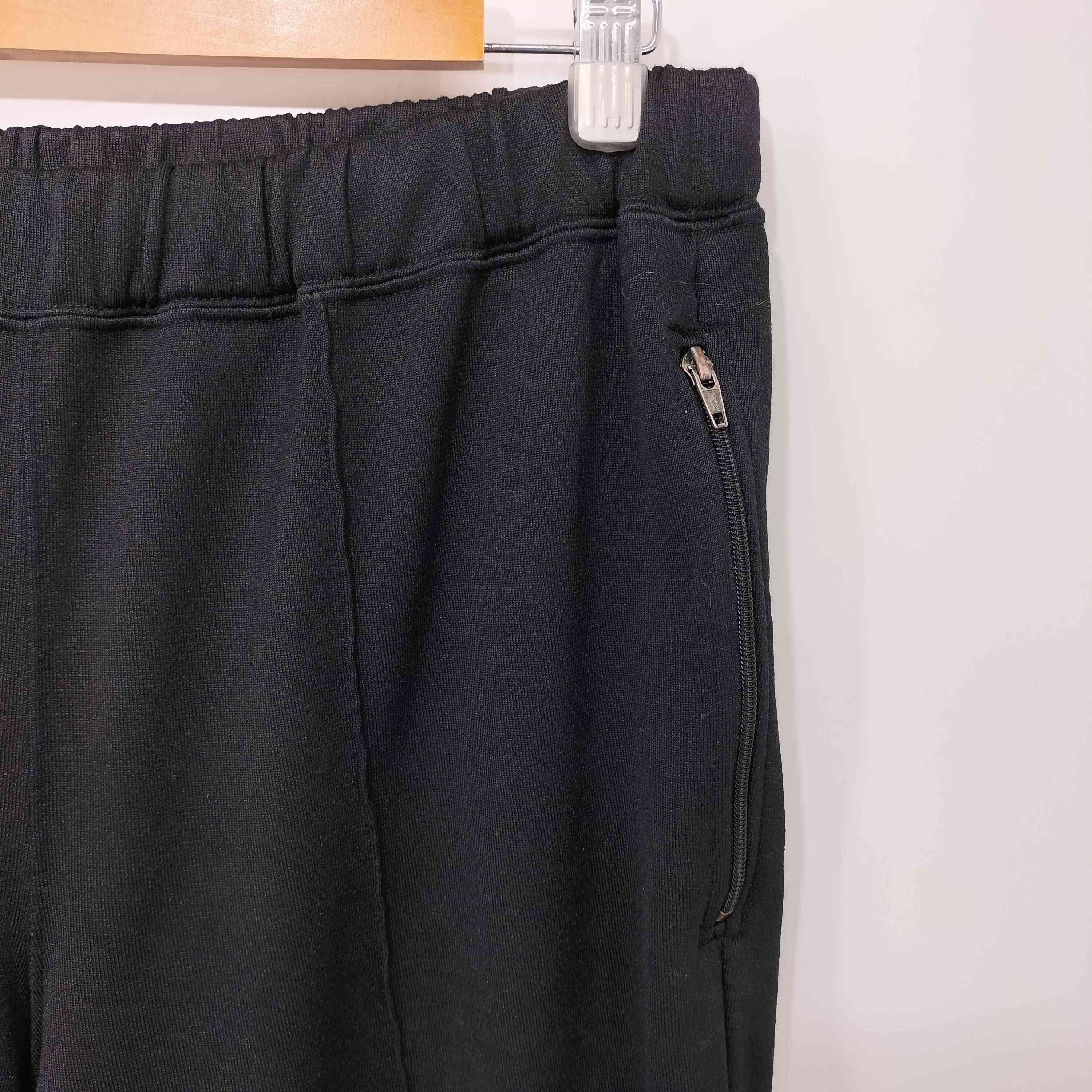 Comme des Garcons Homme Plus Jogger Zip-up jersey track pants rubber waist plain Black Size US 30 / EU 46 - 3 Thumbnail