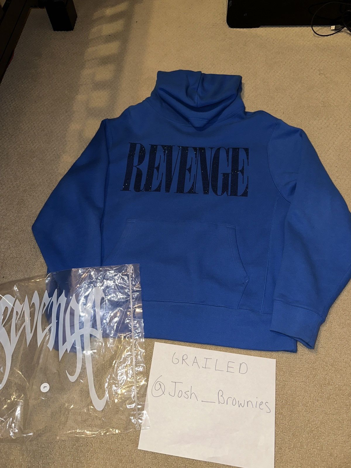 Grailed store revenge hoodie