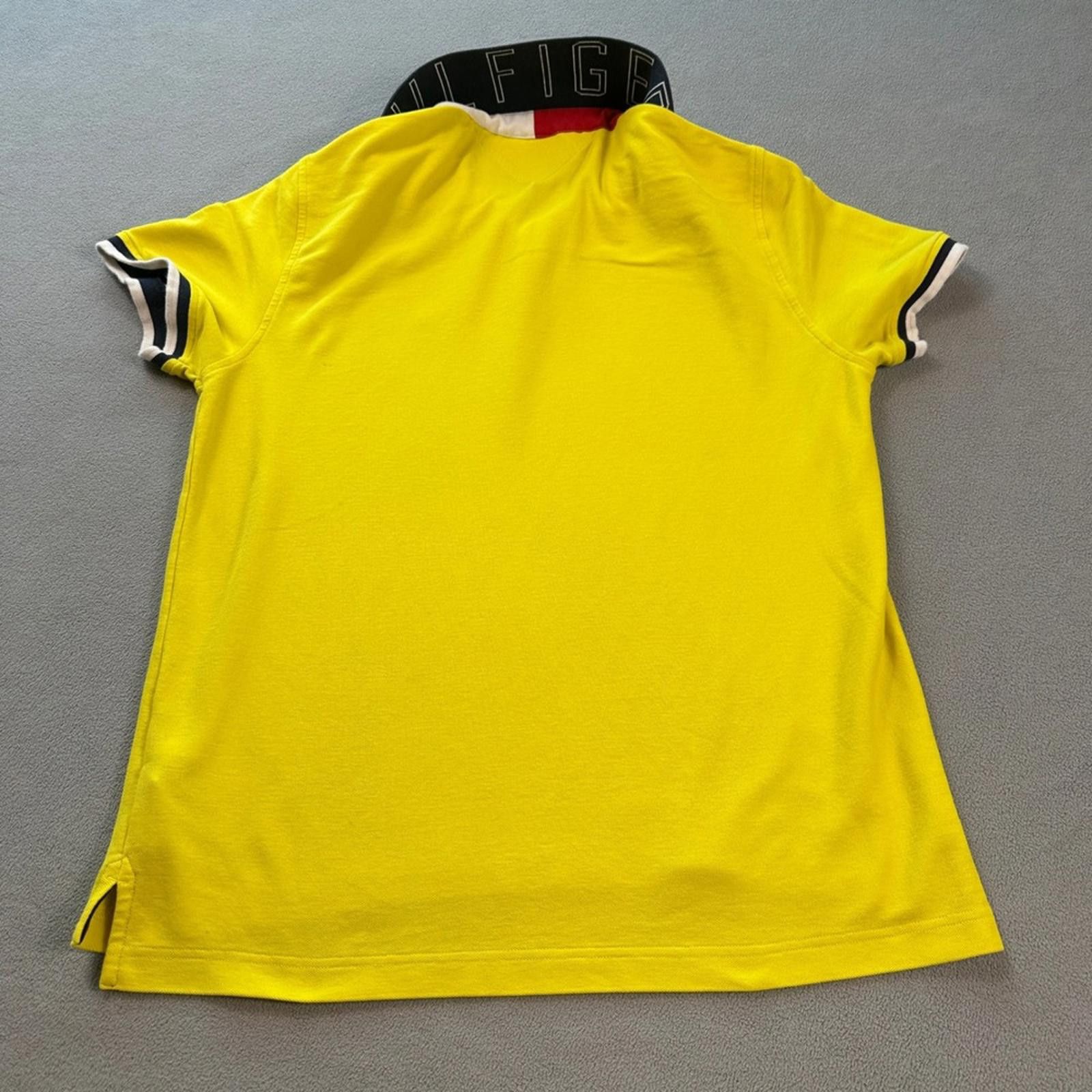Tommy Hilfiger Tommy Hilfiger Polo Shirt L Mens Bright Yellow Short Sleeve Size US L / EU 52-54 / 3 - 2 Thumbnail