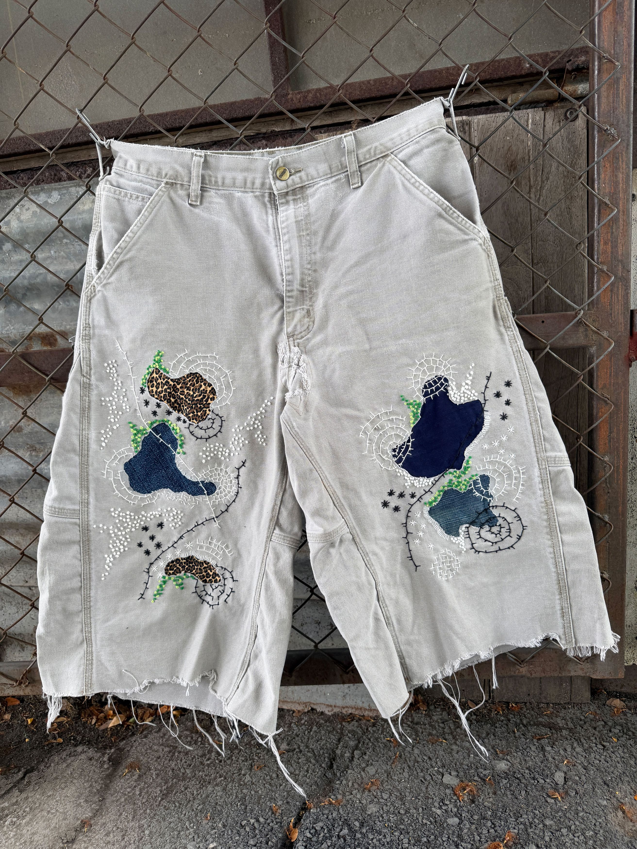 Japanese Brand Boro Patchwork Carhartt Carpenter Size US 34 / EU 50 - 1 Thumbnail