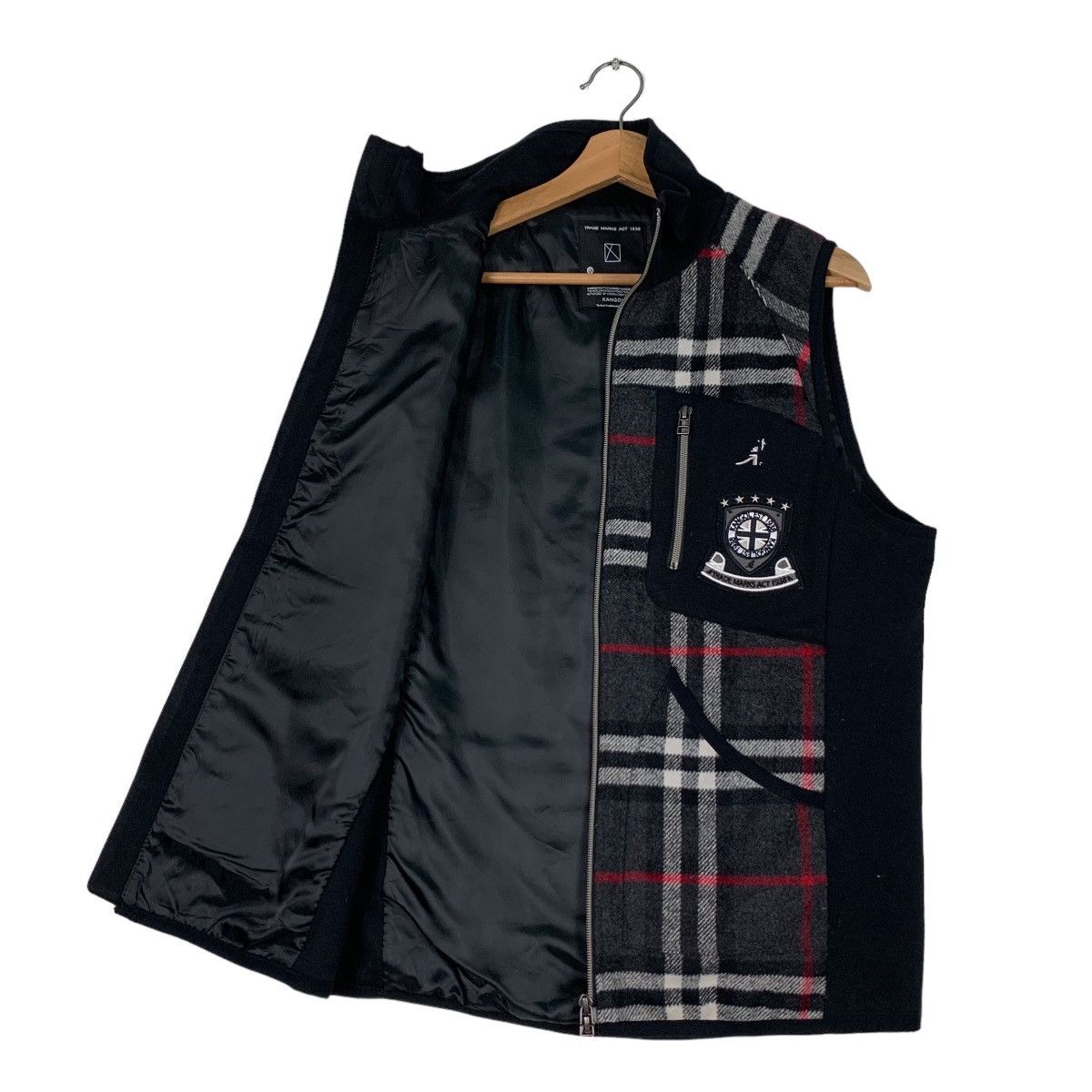 Kangol KANGOL Tartan Wool Vest #0655-C30 Size US L / EU 52-54 / 3 - 9 Thumbnail