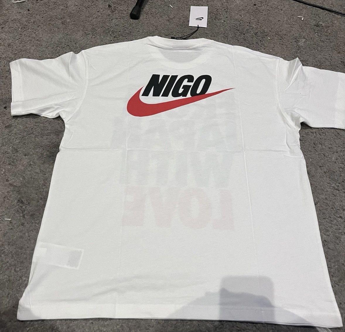 Nigo × Nike Nike x Nigo With Love t-shirt white size M BNWT rare Size US M / EU 48-50 / 2 - 2 Thumbnail