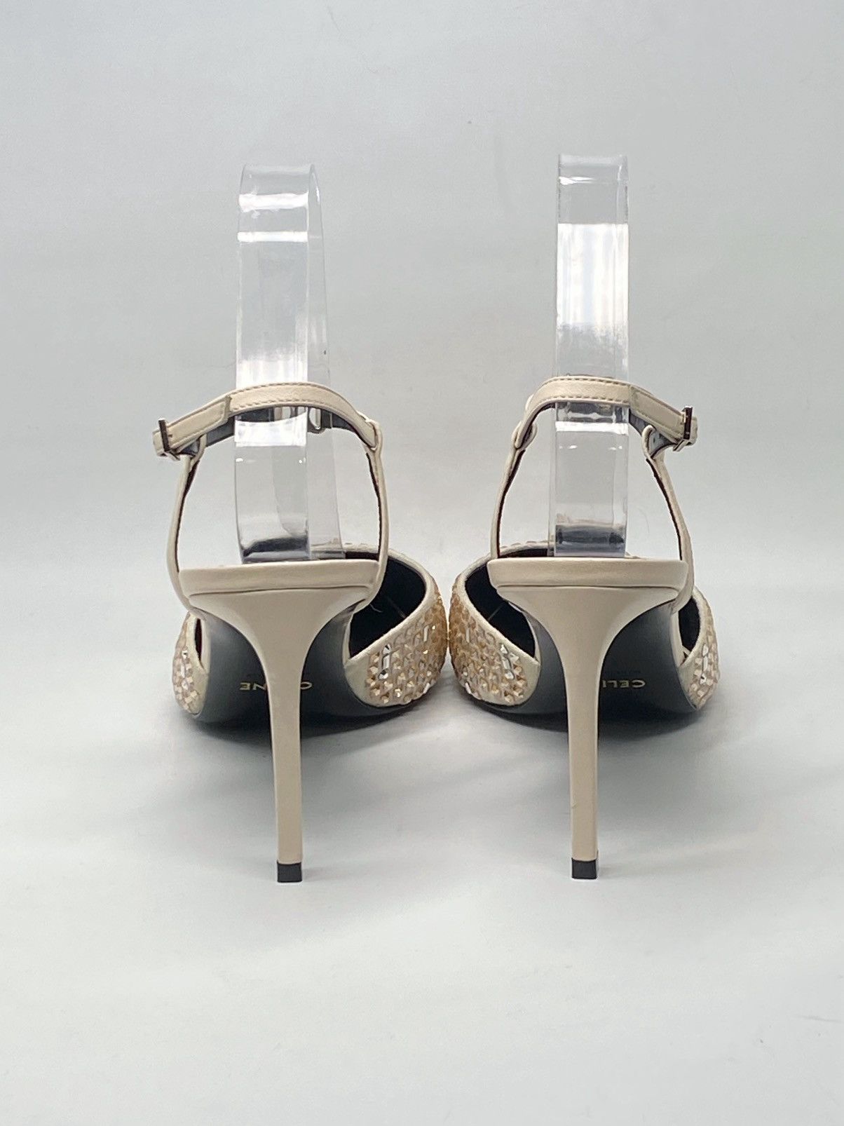Celine Celine Kitten Suede Strap Embellished Pumps size 39 Size US 9 / IT 39 - 7 Thumbnail
