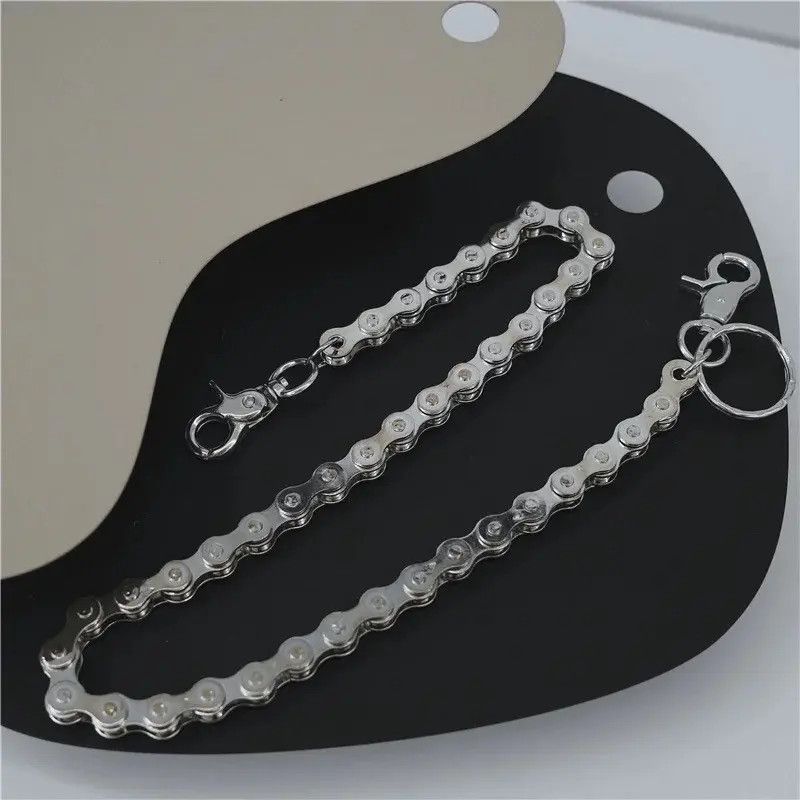 Japanese Brand × Vintage Punk Rock Unique Metal Minimalist Bicycle Chain Keychains Size ONE SIZE - 3 Thumbnail