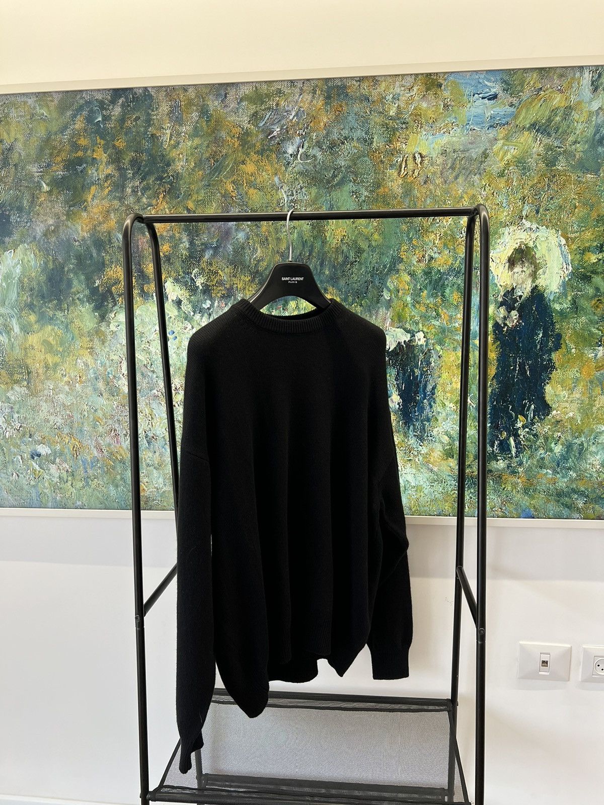 Balenciaga Balenciaga Black Embroidered Sweater Size US M / EU 48-50 / 2 - 8 Thumbnail