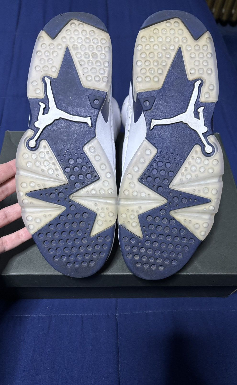 Jordan Brand Jordan 6 Retro Midnight Navy 2022 Size 10.5 Size US 10.5 / EU 43-44 - 5 Thumbnail