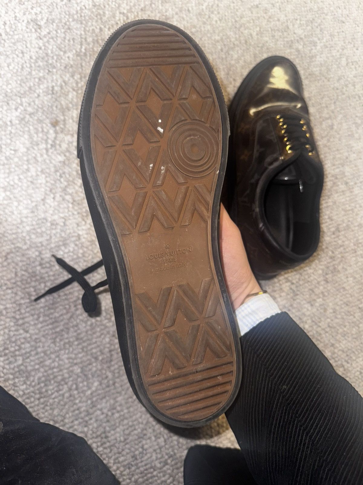 Louis Vuitton Trocadero patent leather low trainers 9.5 Size US 9.5 / EU 42-43 - 4 Thumbnail