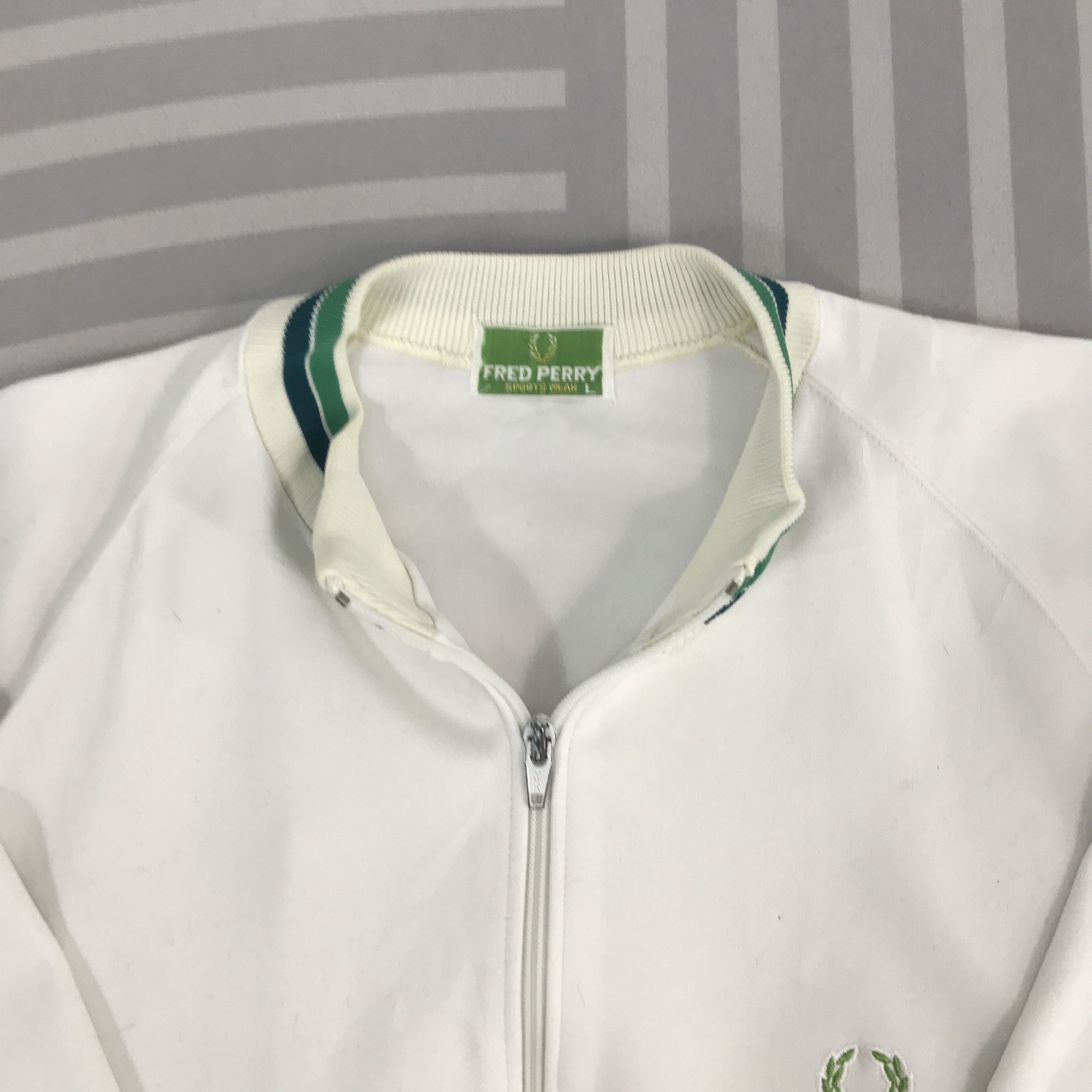 Fred Perry × Vintage Vintage 90s Fred Perry sweater zipper Jacket Size US L / EU 52-54 / 3 - 8 Thumbnail