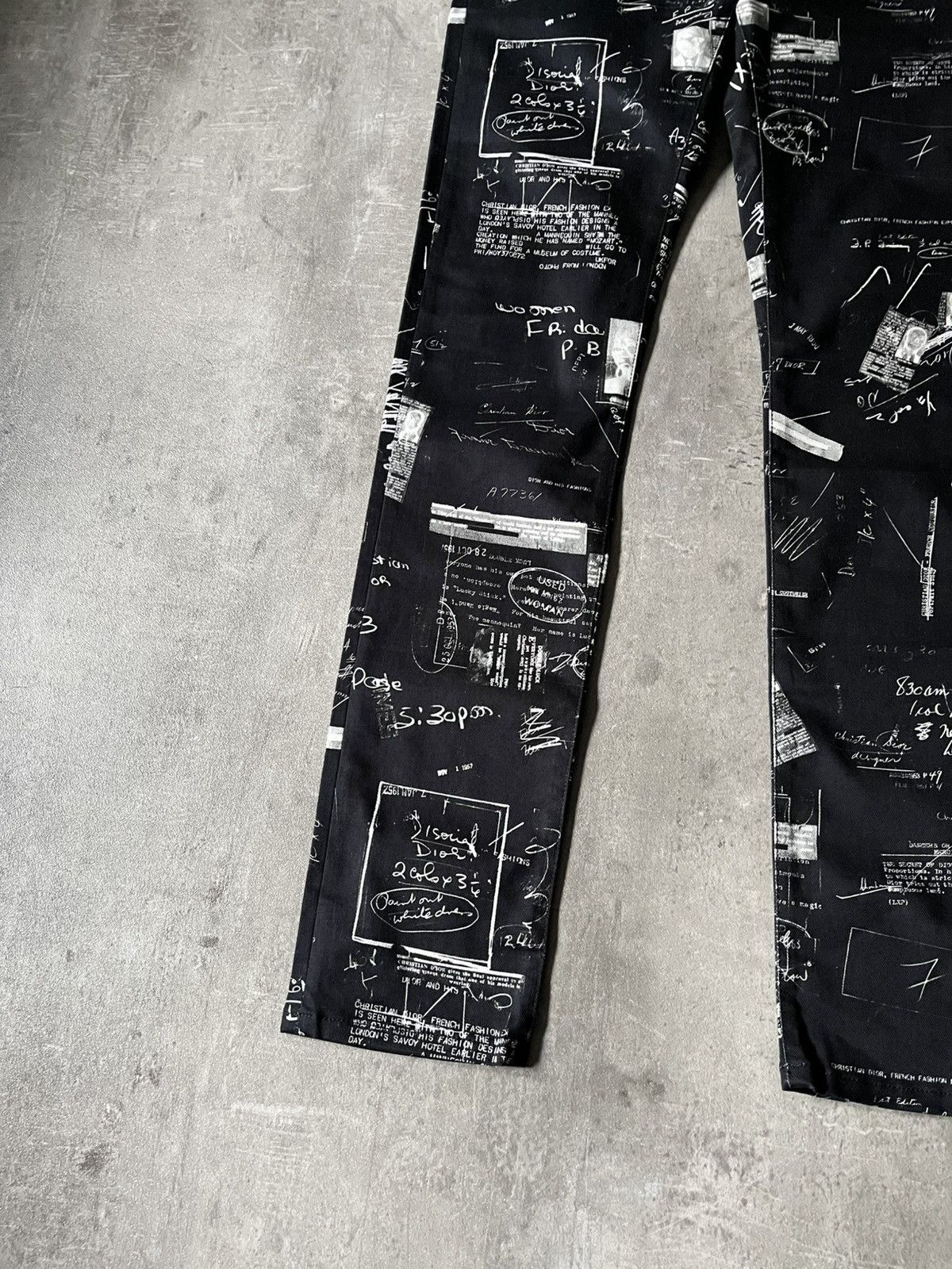 Dior Dior doodle denim black jeans rare Size US 30 / EU 46 - 3 Thumbnail