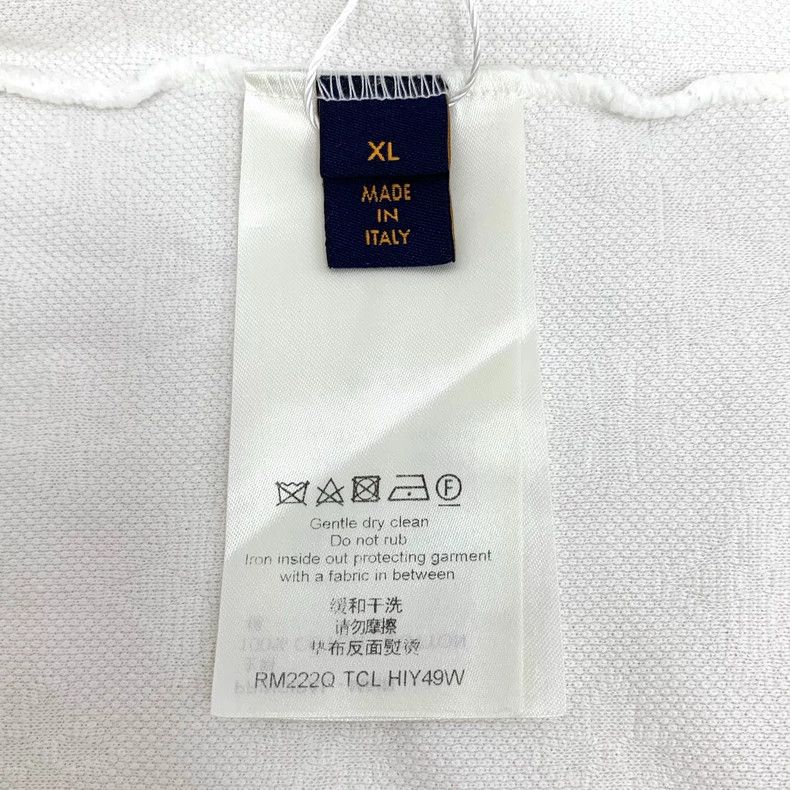 Louis Vuitton Louis Vuitton 22 white logo embossed cotton short sleeve T Size US XL / EU 56 / 4 - 6 Thumbnail
