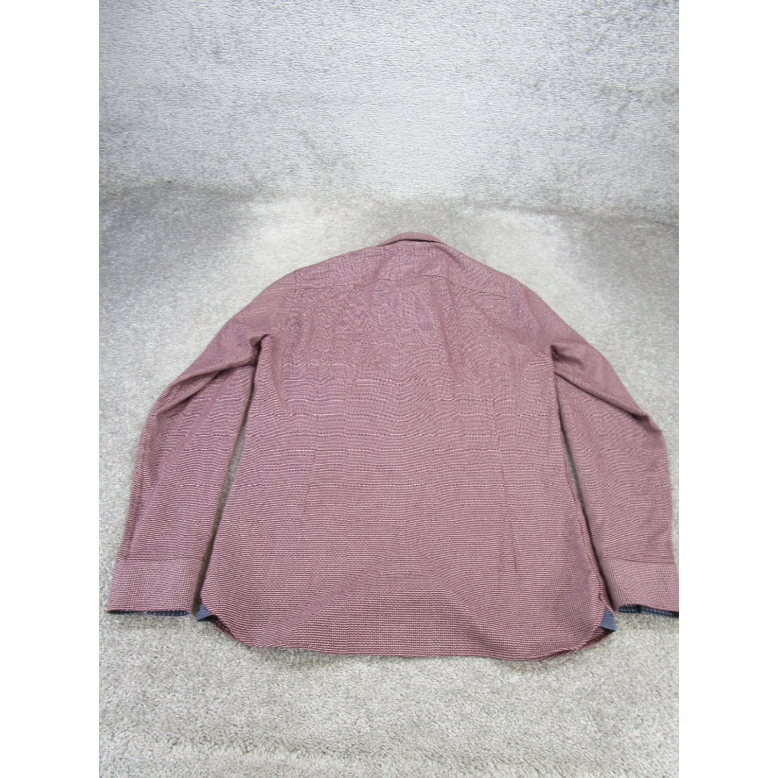 Ted Baker Ted Baker Shirt Mens Small Burgundy Red Button Up Classic Size US S / EU 44-46 / 1 - 3 Thumbnail