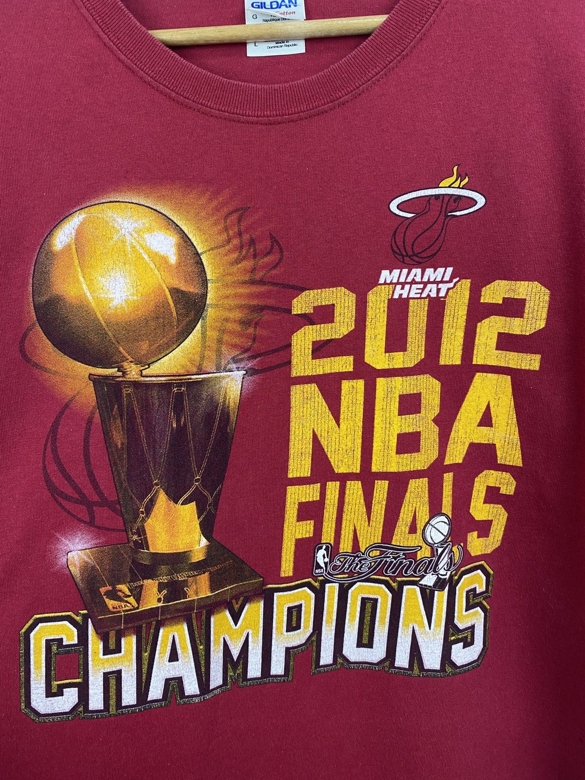 NBA 🇺🇸 Vintage 2012 Miami Heat NBA Finals Champions t-shirt rare Size US L / EU 52-54 / 3 - 4 Thumbnail