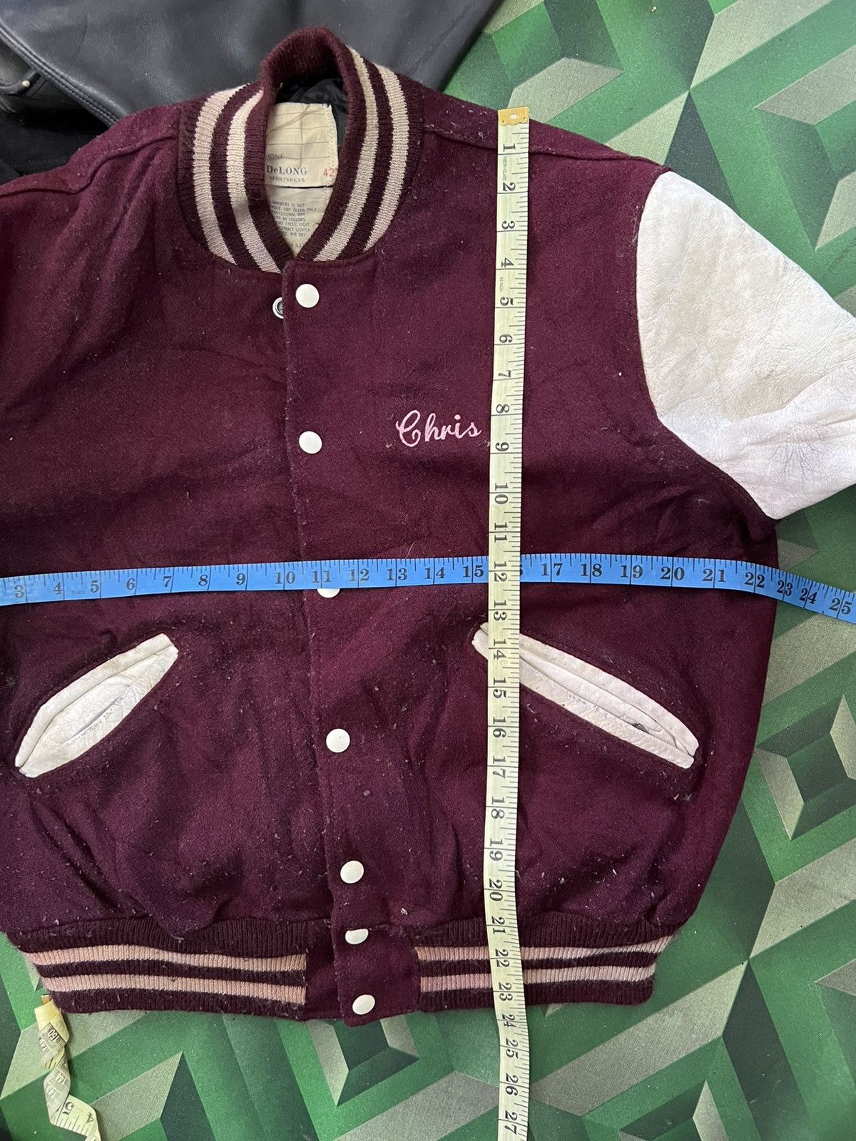 Delong × Vintage Vintage Delong Varsity Jacket Size US L / EU 52-54 / 3 - 12 Thumbnail