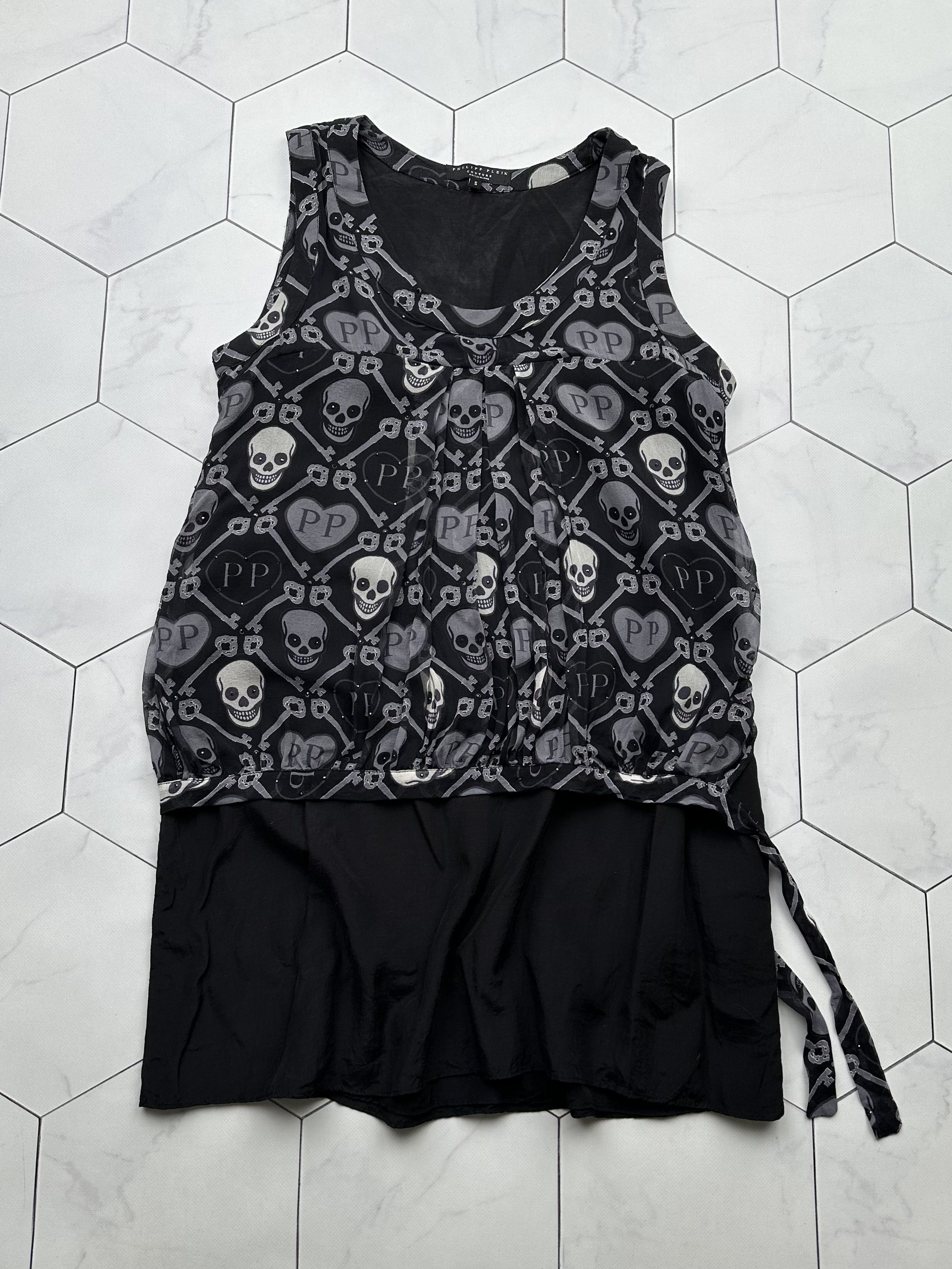 Philipp Plein Philipp Plein Vintage Printed Silk Dress (B142) Size S / US 4 / IT 40 - 1 Thumbnail