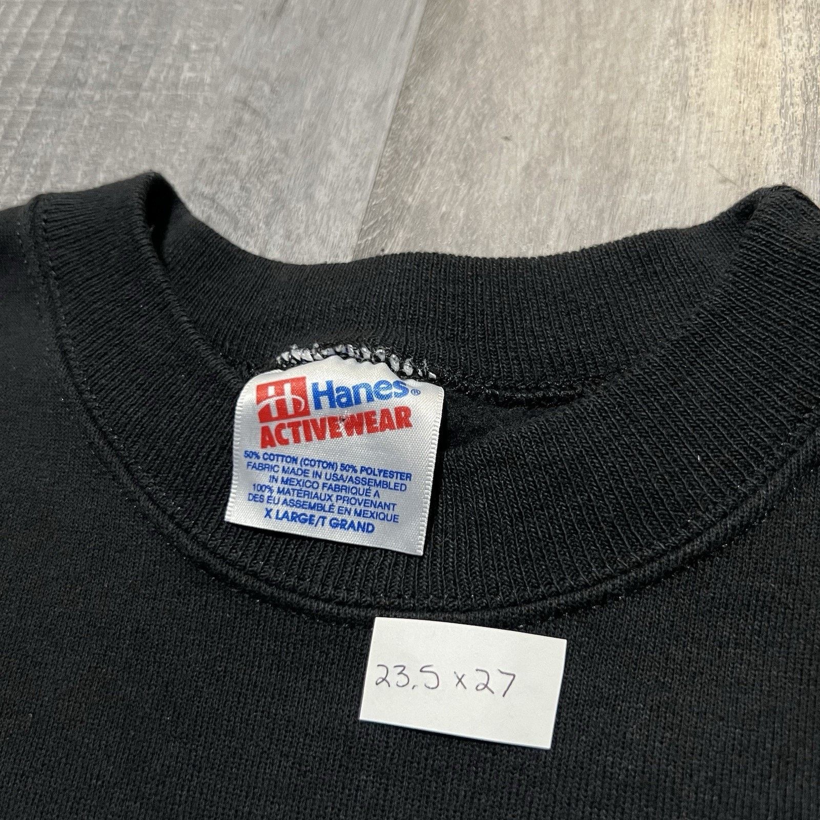 Hanes VTG The Evolution Of Authority Black 90s Comedy Sweatshirt Size US XL / EU 56 / 4 - 4 Thumbnail