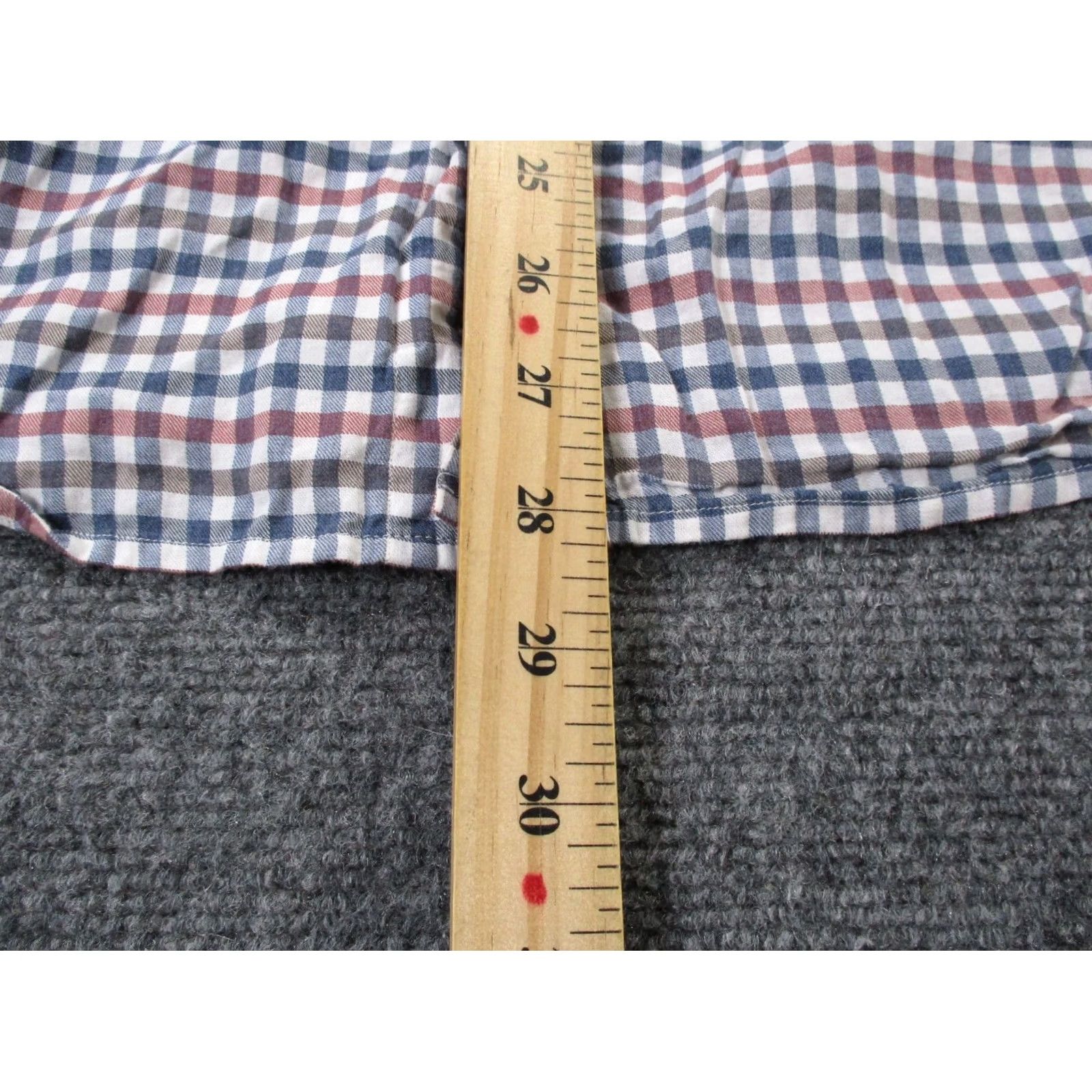 Eton Eton Shirt Men XL Plaid Light Flannel Casual Button-Up Pocket Collar-Down Multi Color 17 43 43? Size 46R - 4 Thumbnail