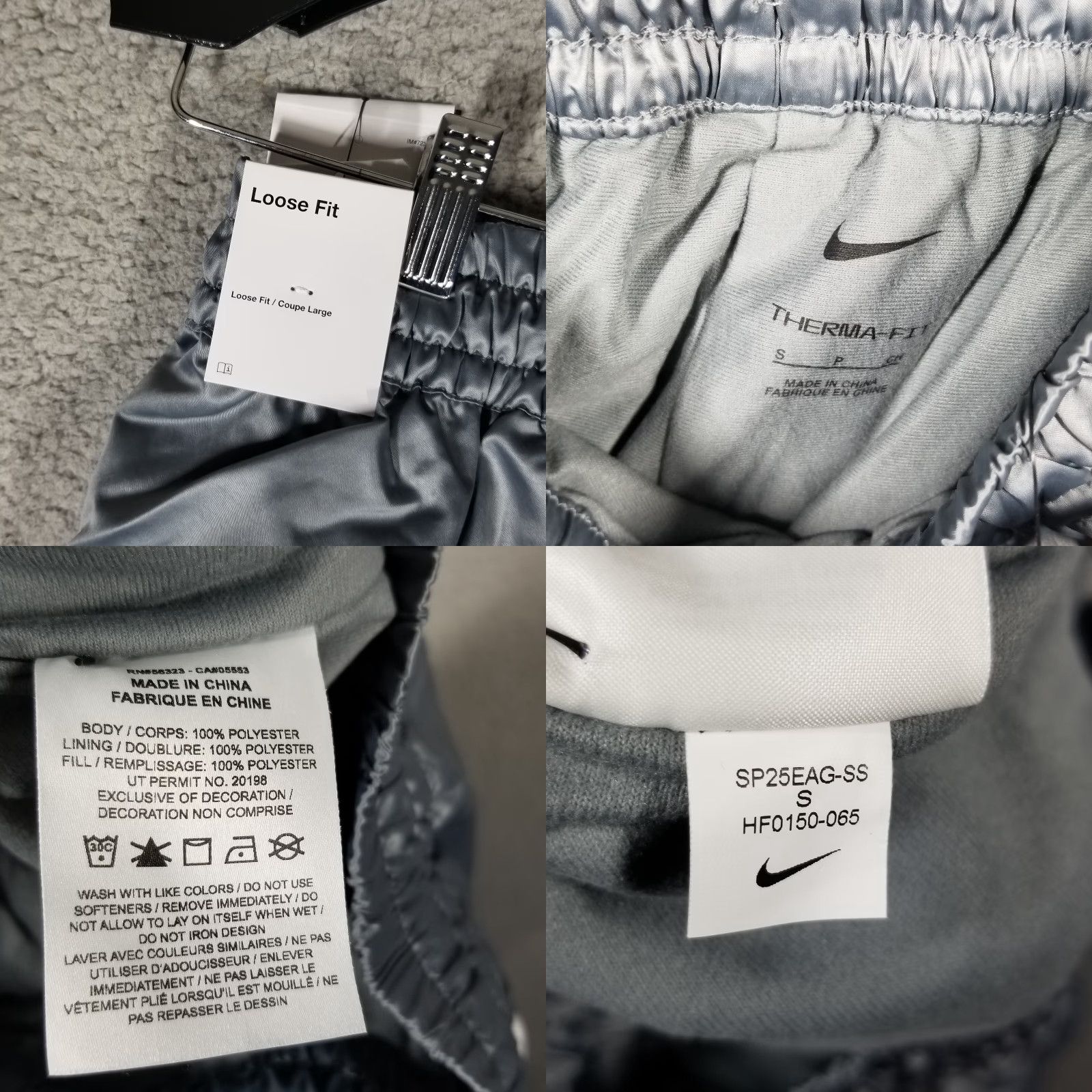 Nike Nike Therma-FIT Repel Jogger Pants Men S Gray Black Sports Activewear Winter Spring Fall Size US 29 - 8 Thumbnail