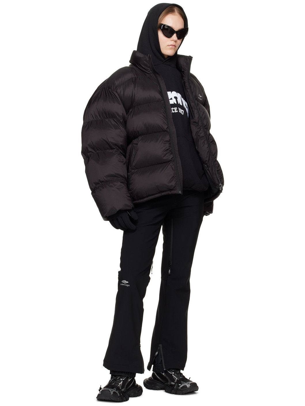 Balenciaga o1y0625 Snow Wear Pant in Black Size 27" / US 4 / IT 40 - 4 Thumbnail