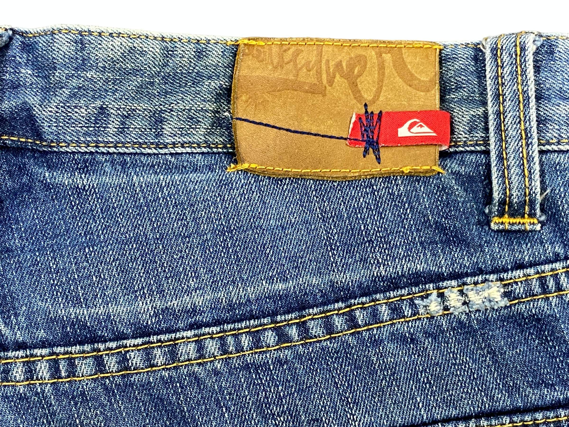 Quiksilver Quiksilver Patchwork Baggy Denim Jeans Size US 31 - 13 Thumbnail