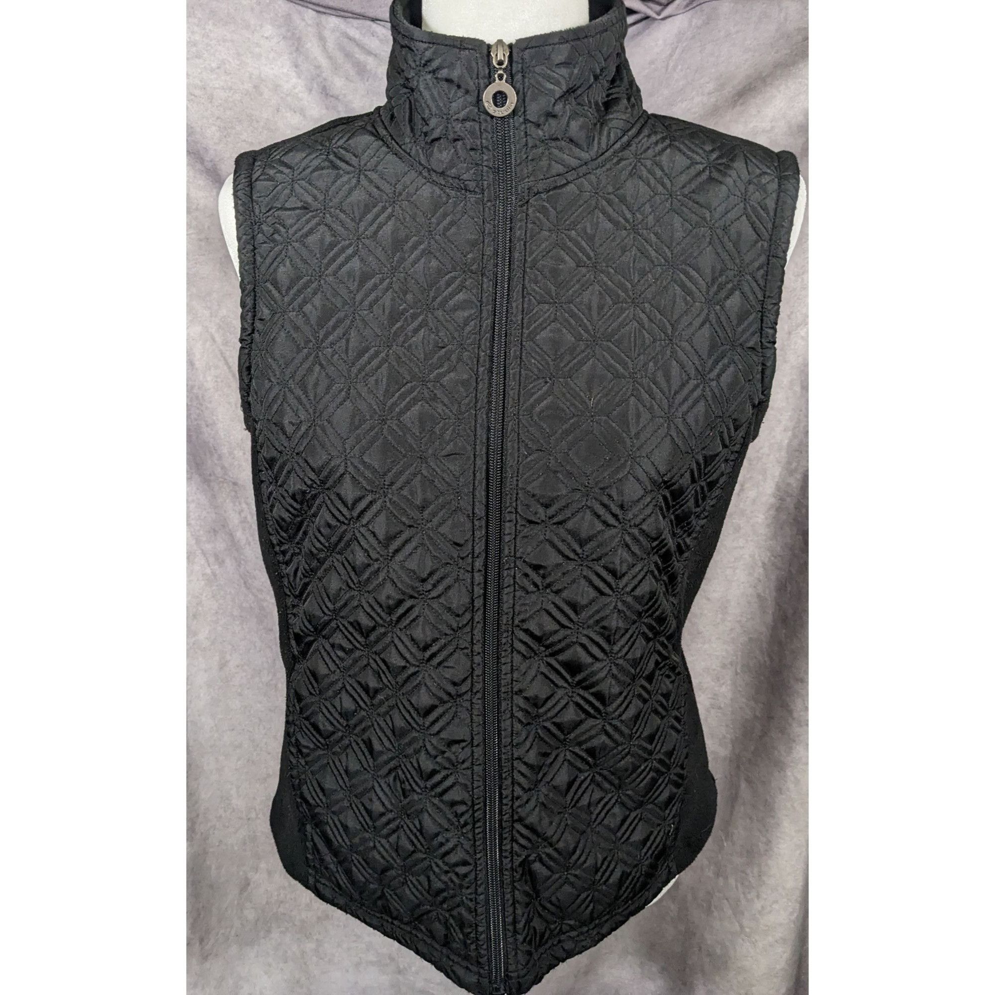 Other Preppy Chic Black Quilted Winter Vest by E-Studio Size M / US 6-8 / IT 42-44 - 6 Thumbnail